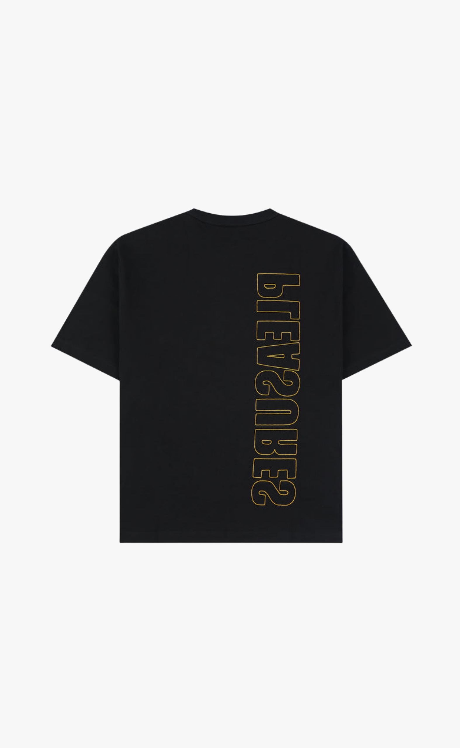 OUTLINE HEAVYWEIGHT BLACK T-SHIRT