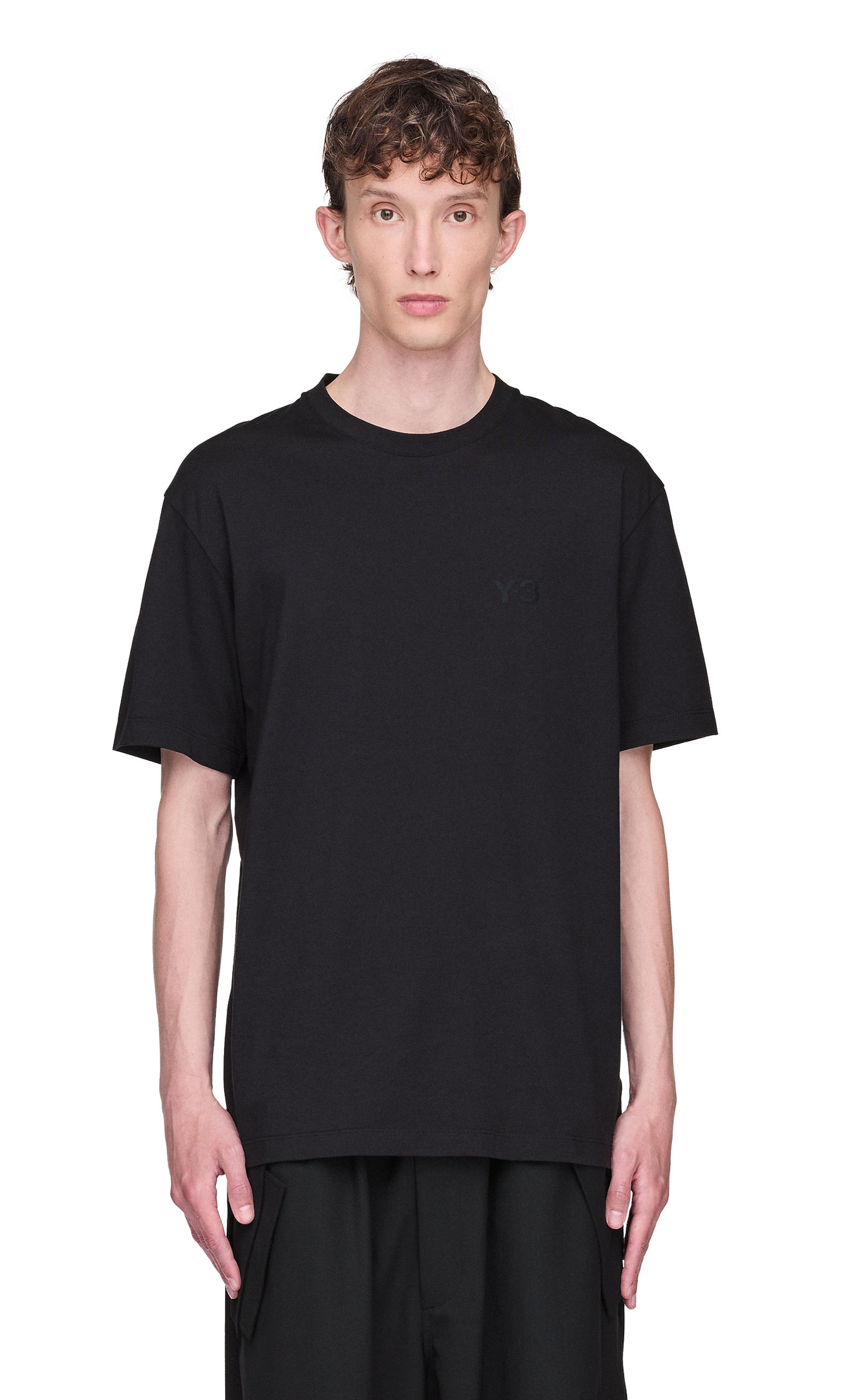 Y-3 REGULAR BLACK T-SHIRT