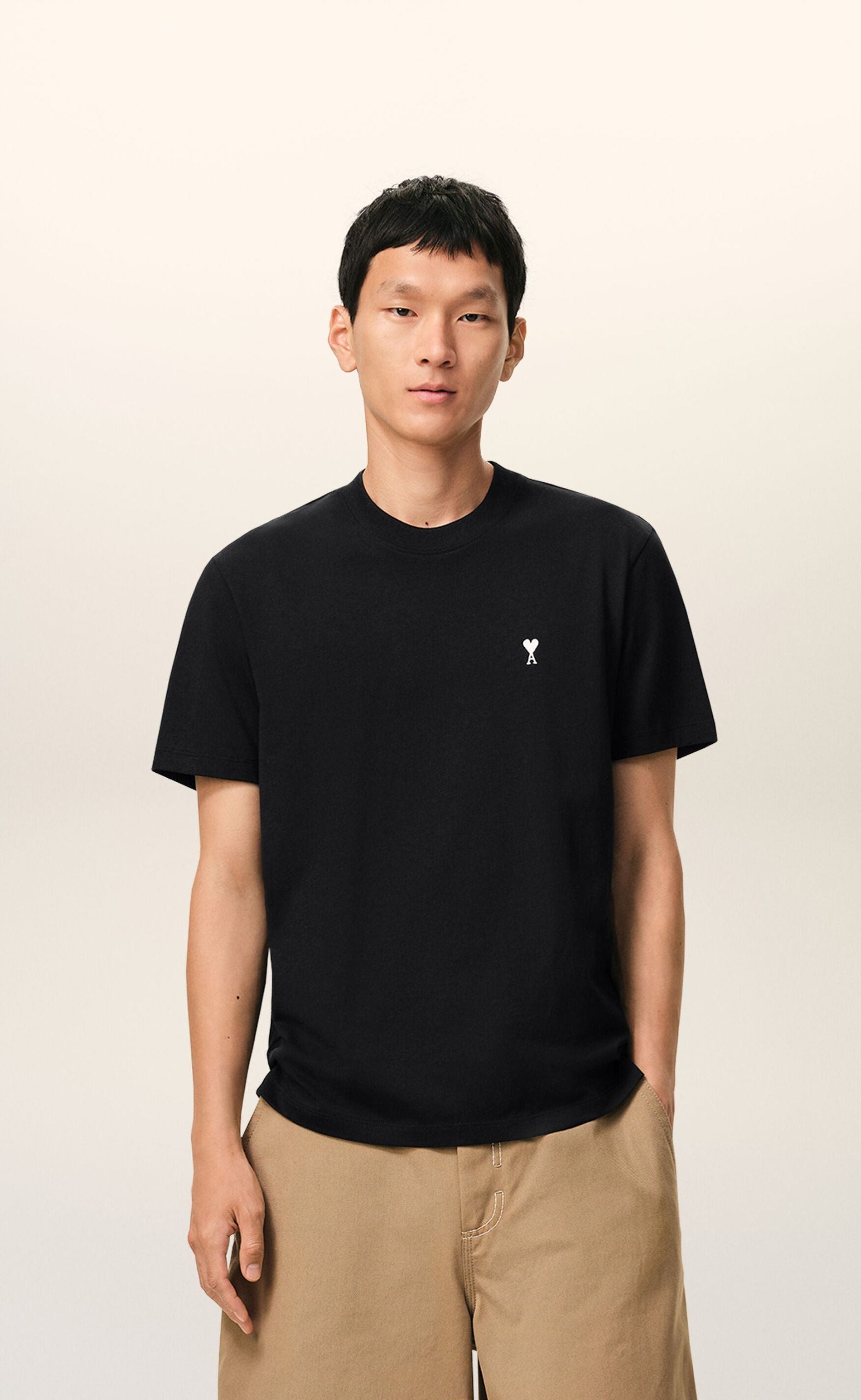 JERSEY CONTRASTED ADC BLACK T-SHIRT