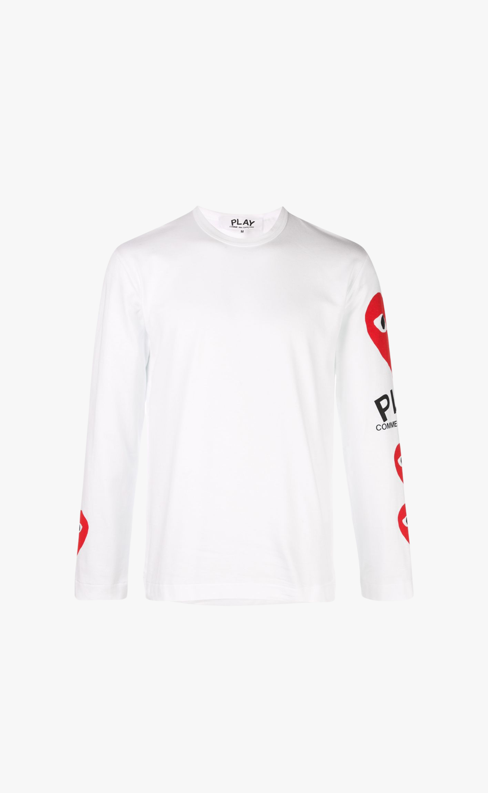 HART PLAY LOGO PRINT WHITE LONGSLEEVE