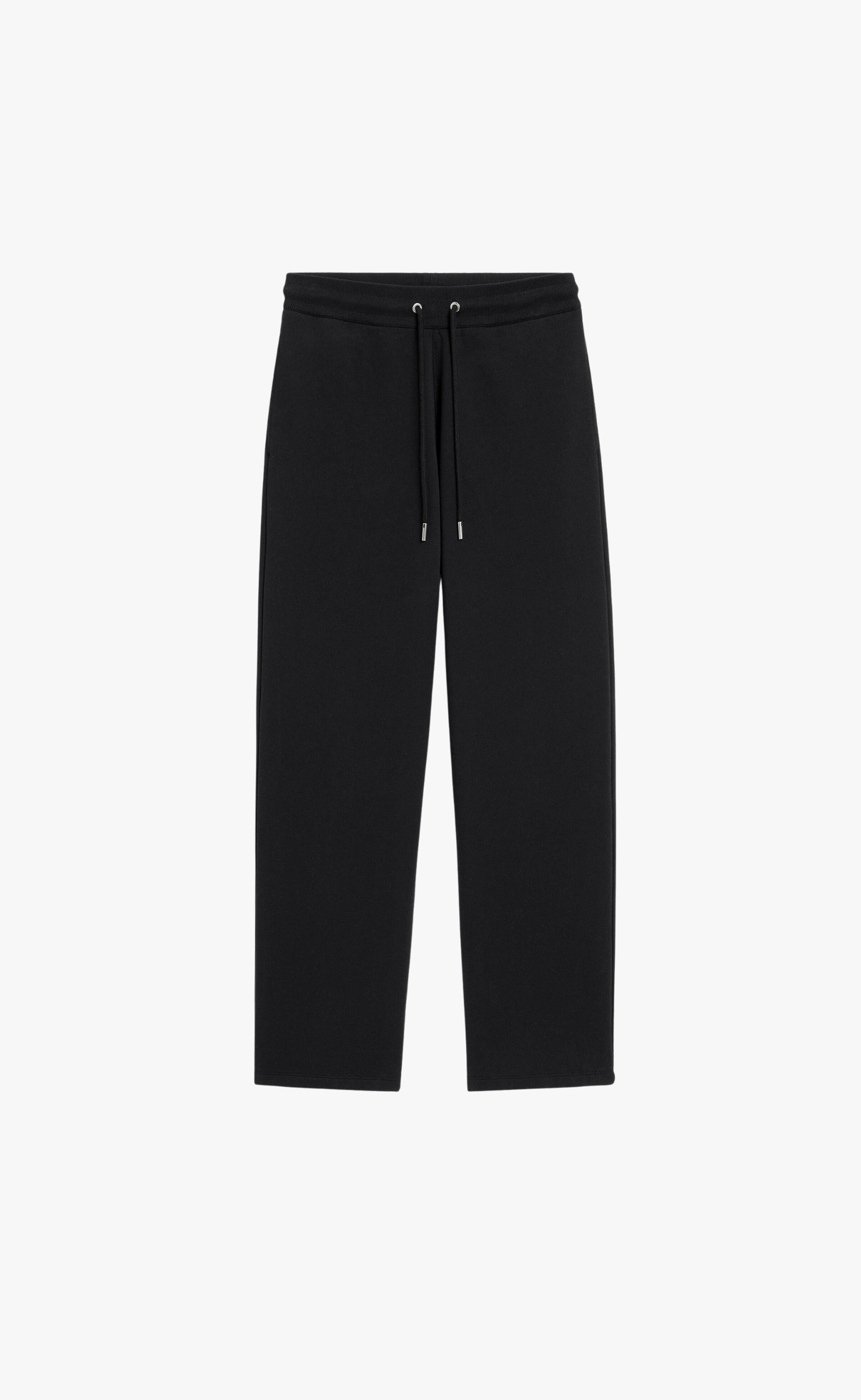 SMALL EMBOSSED AMI DE COEUR BLACK SWETPANTS