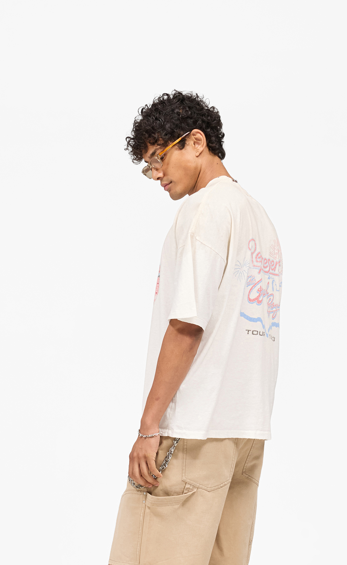 BEACH BOYS X REPRESENT TOUR WASHED ECRU T-SHIRT