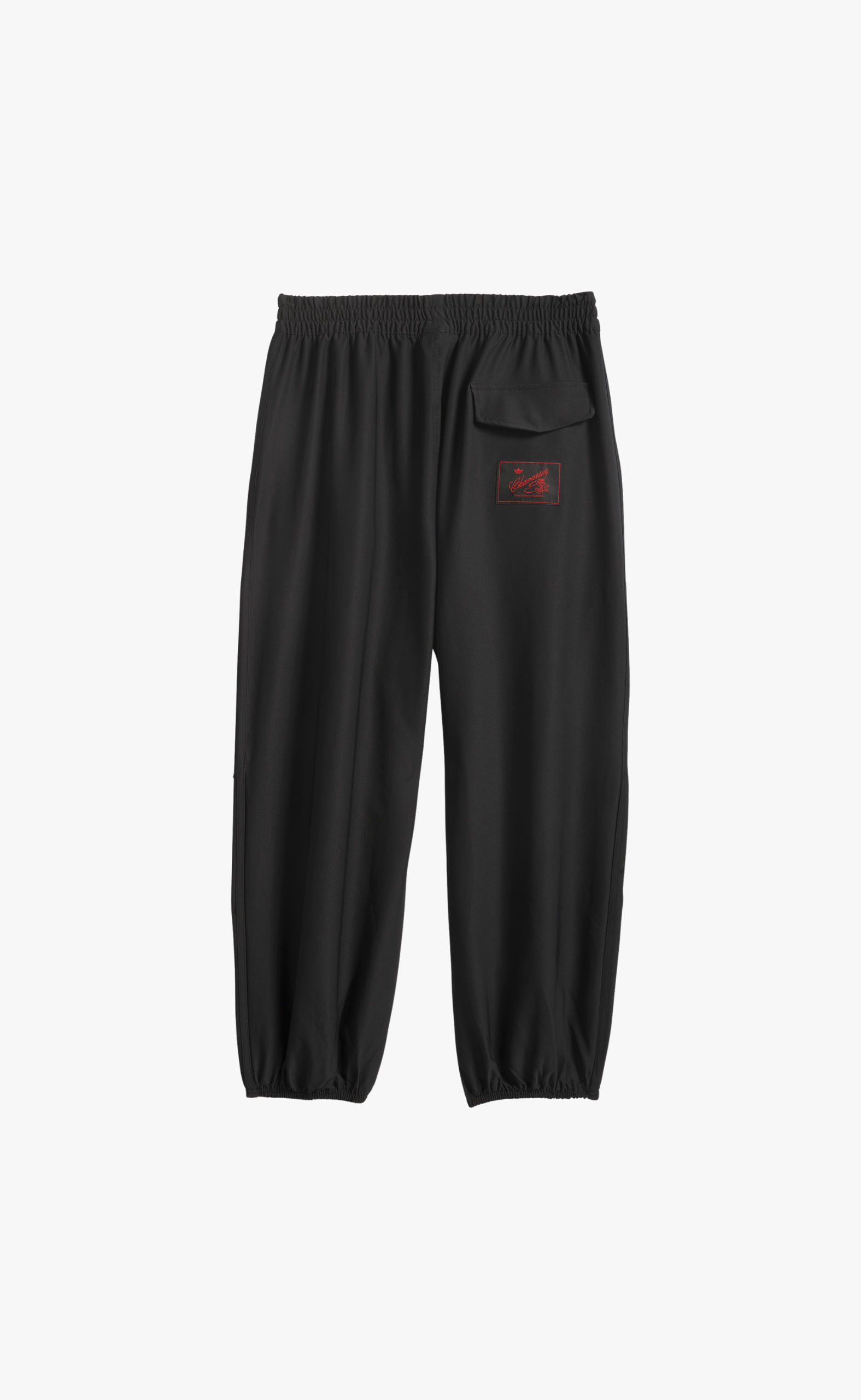 CHAVARRIA TWILL TRACK BLACK PANTS