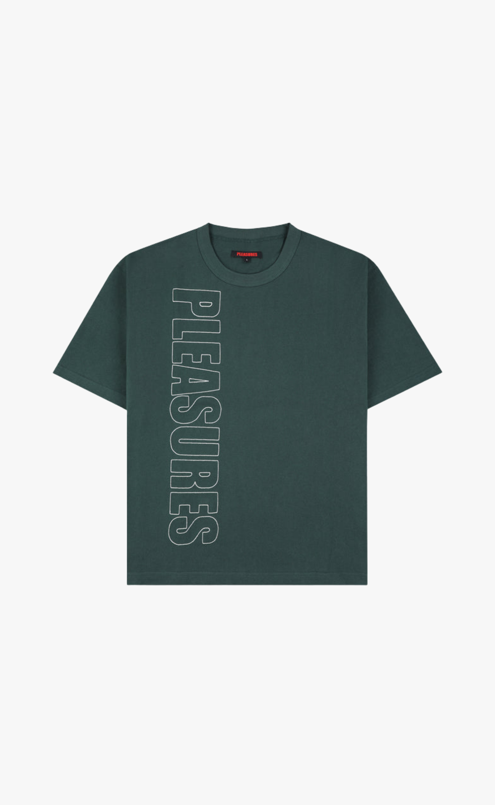 OUTLINE HEAVYWEIGHT GREEN T-SHIRT