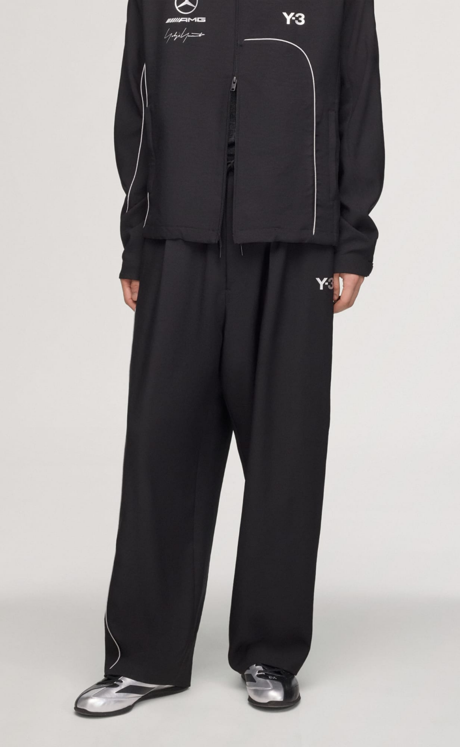 F1 MERCEDES BLACK TRACK PANTS