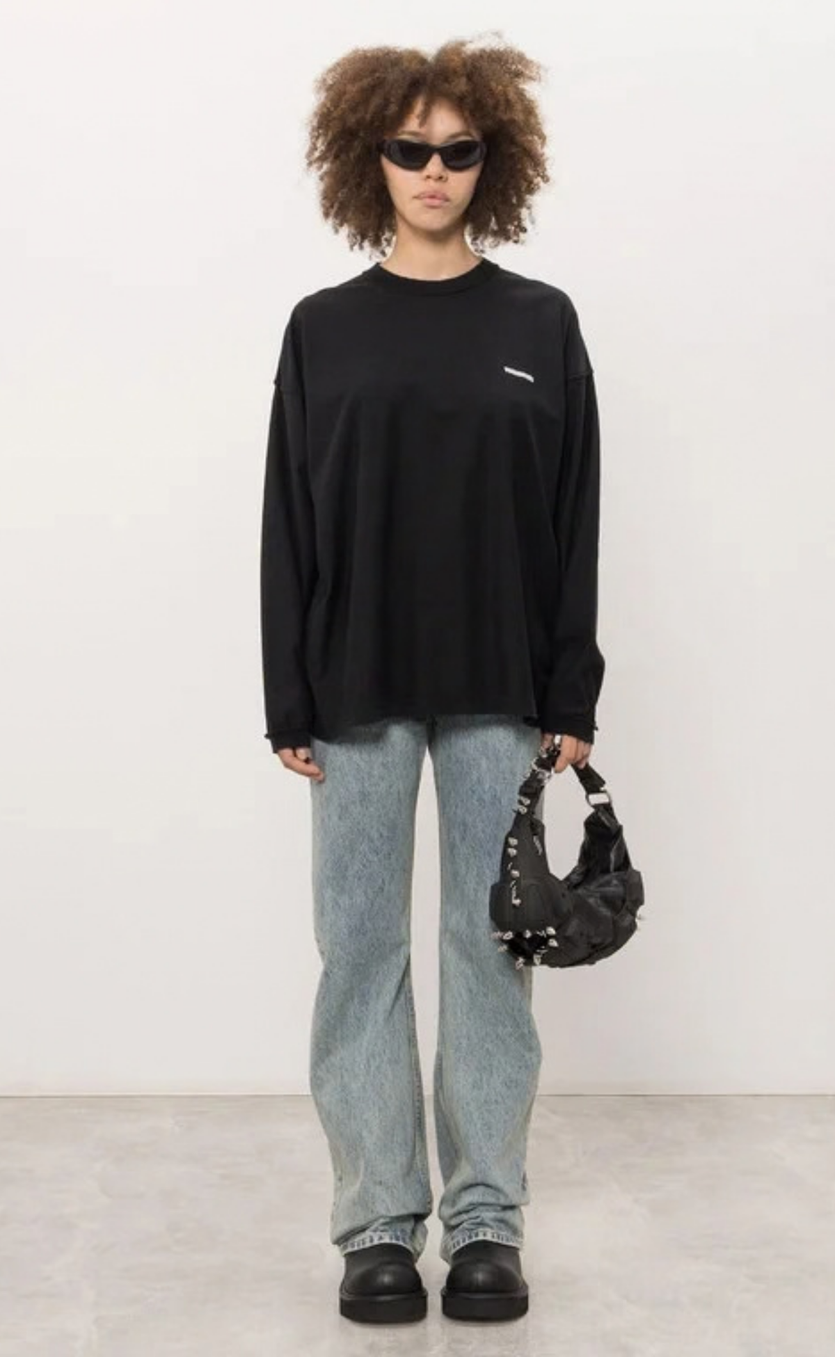 ANARCHIST SUMMER INSIDE OUT WASHED BLACK LONGSLEEVE