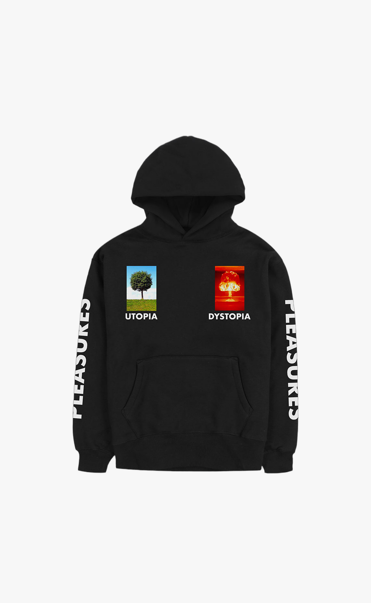SOMEWHERE BLACK HOODIE