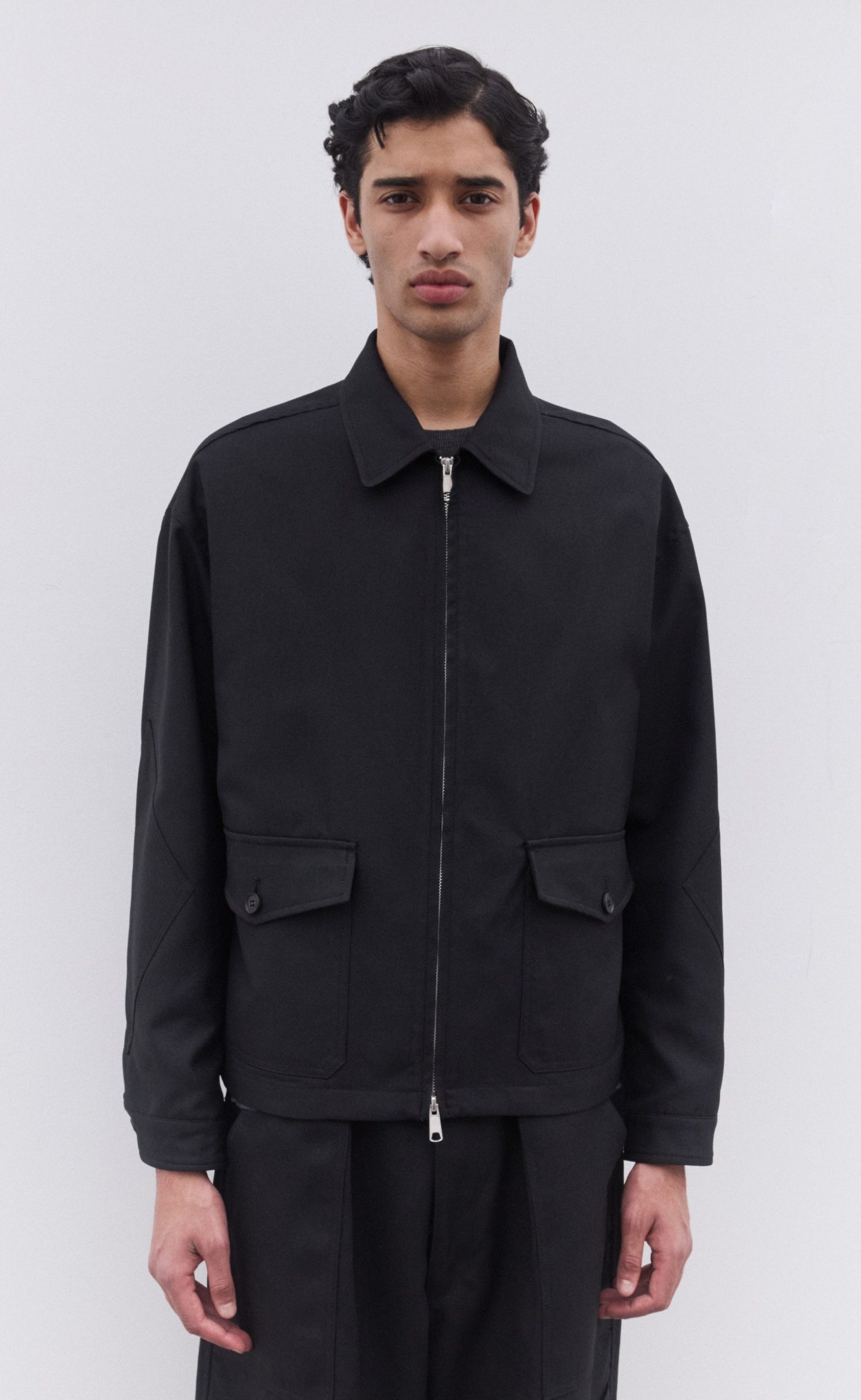 MEN’S ZIP BLACK JACKET