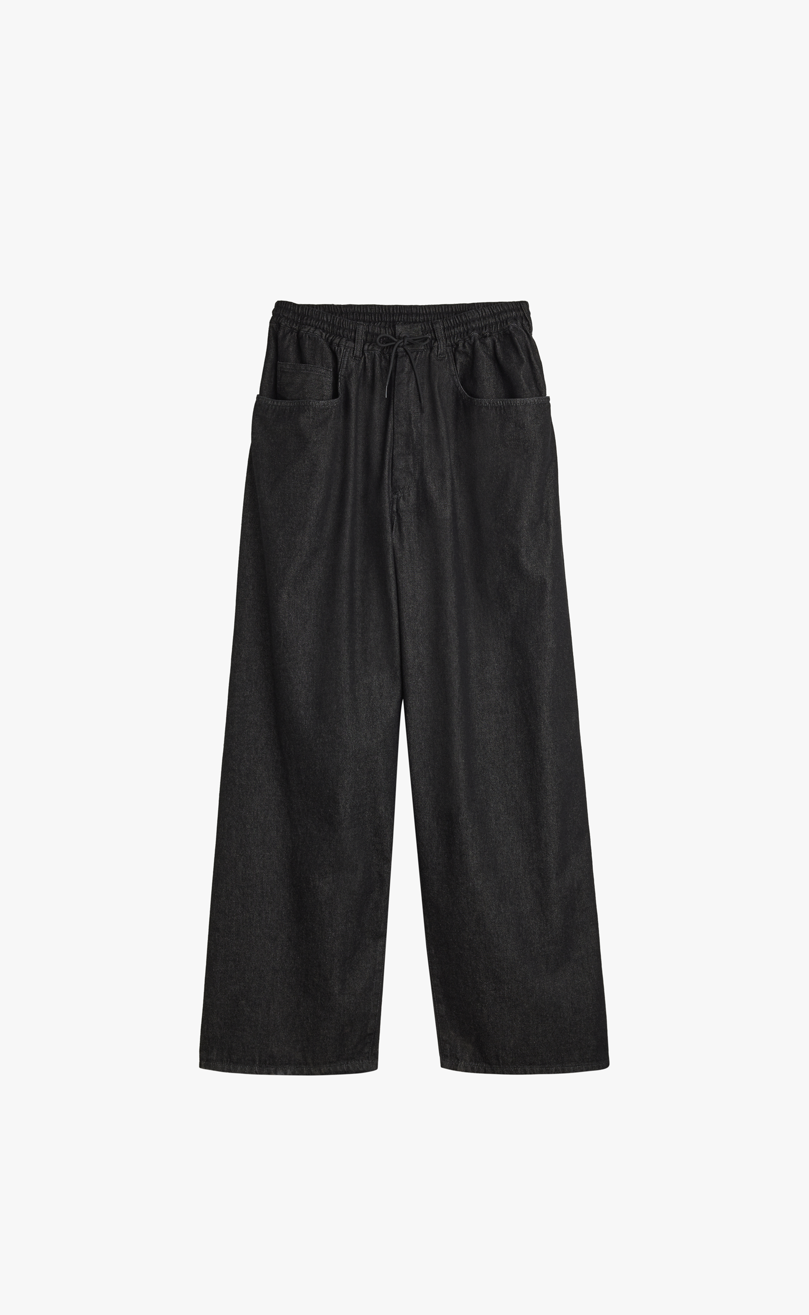 Y-3 DENIM BLACK PANTS