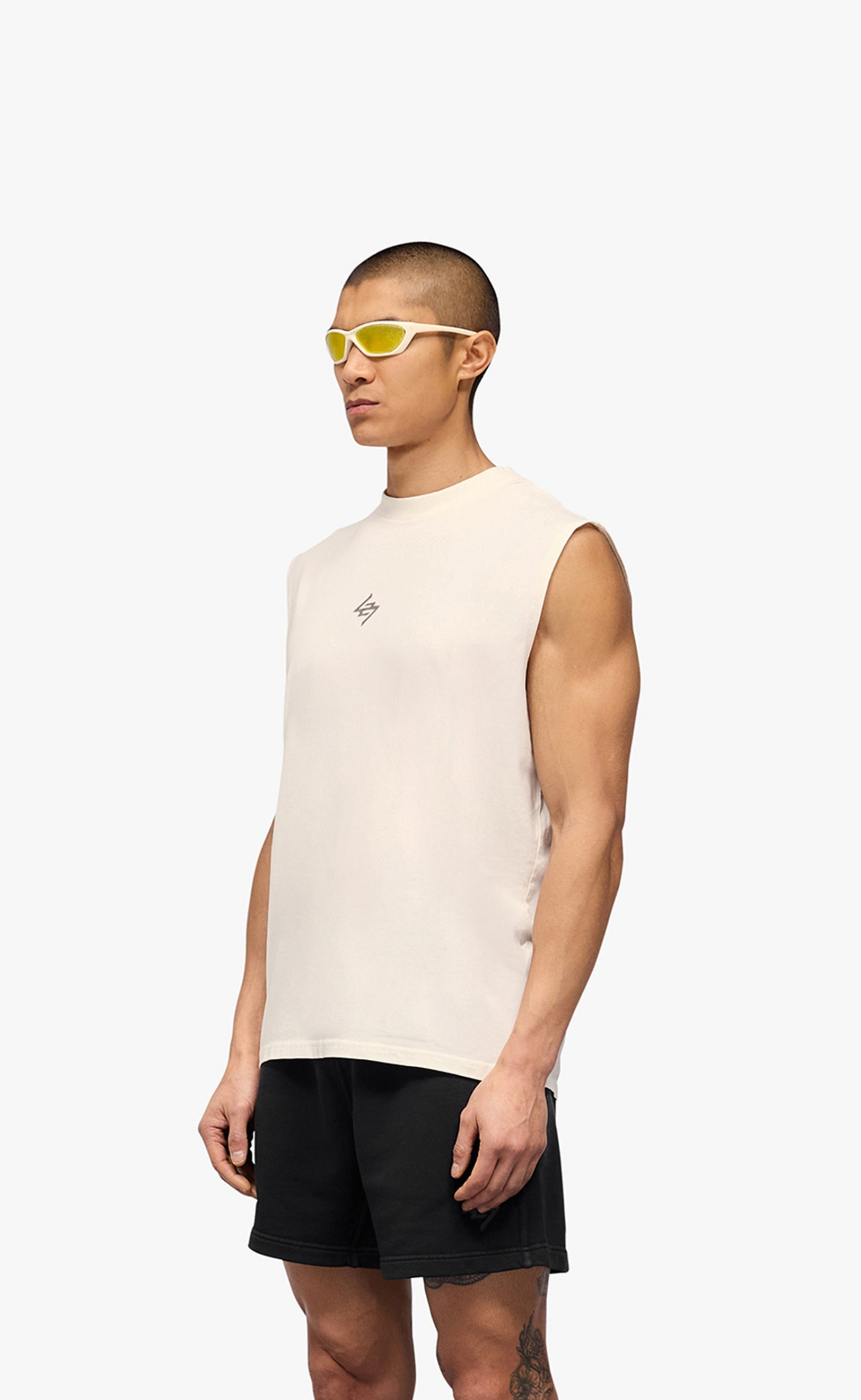 247 MOTION OVERSIZED FLAT WHITE T-SHIRT