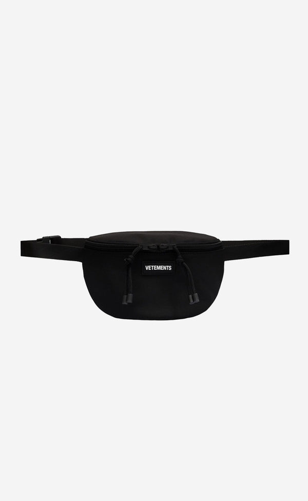 BLACK BLACKOUT FANNY PACK