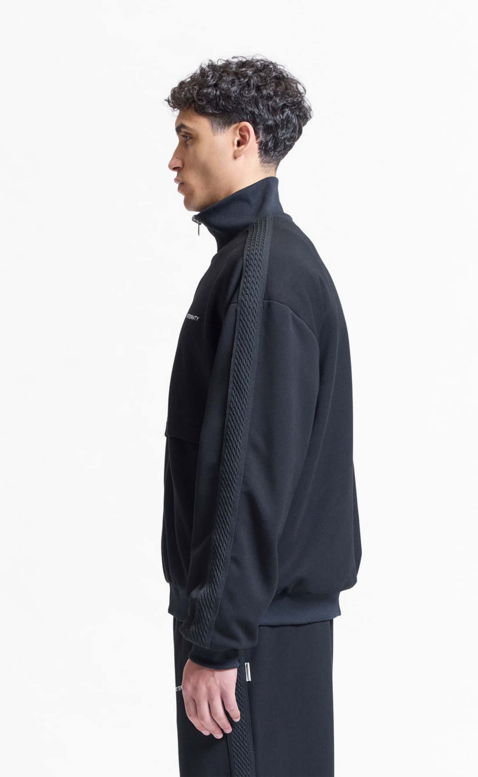 STUDIO REVERSIBLE TRACK BLACK JACKET