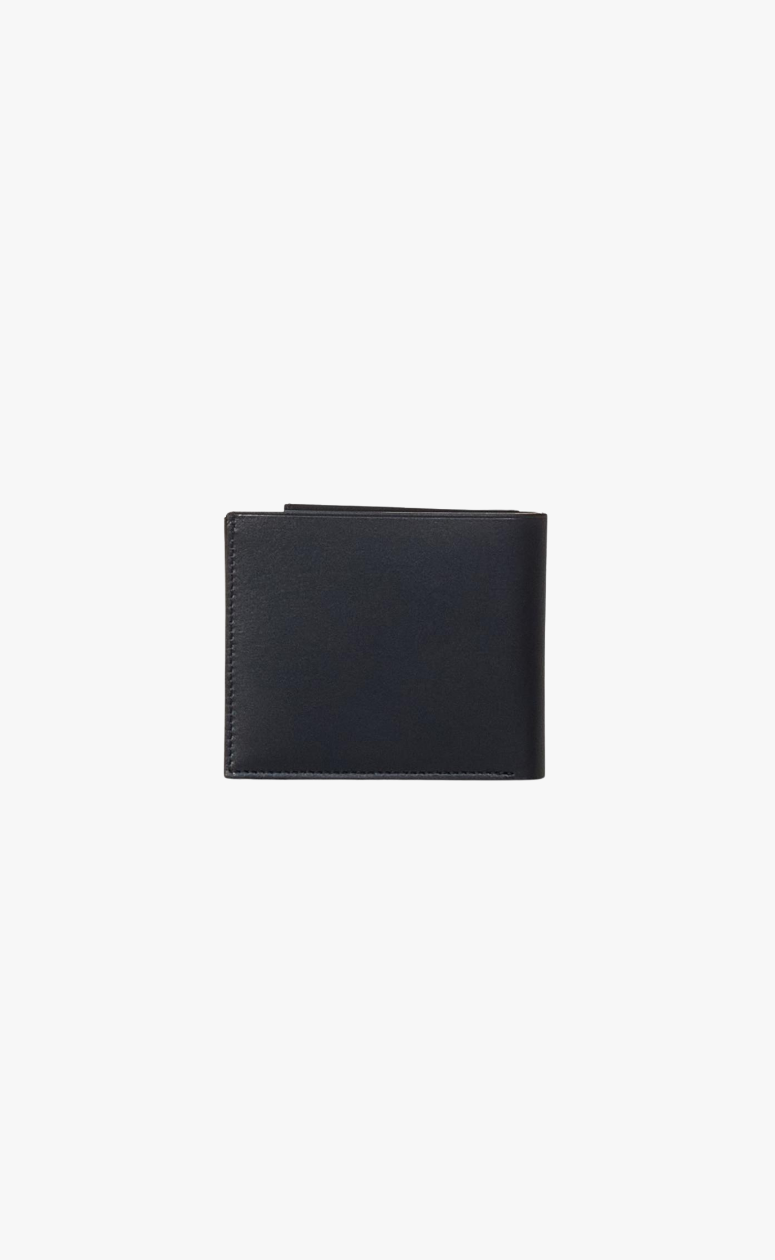 EMBOSSED JIL SANDER LOGO BLACK WALLET