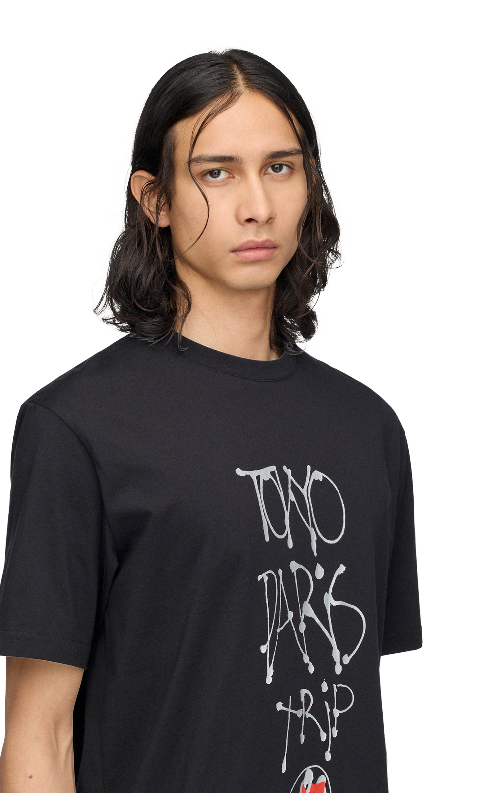 Y-3 CHITO CITY GRAPHIC BLACK T-SHIRT