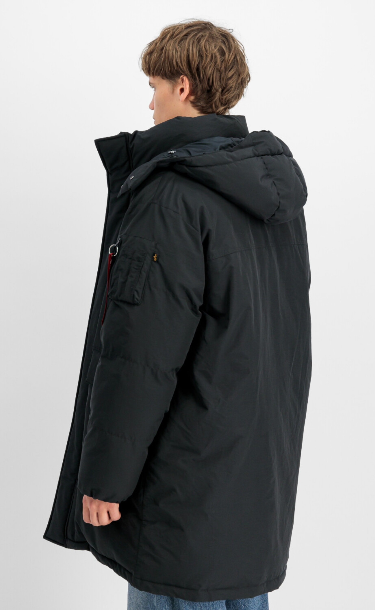 PUFFER PARKA BLACK JACKET
