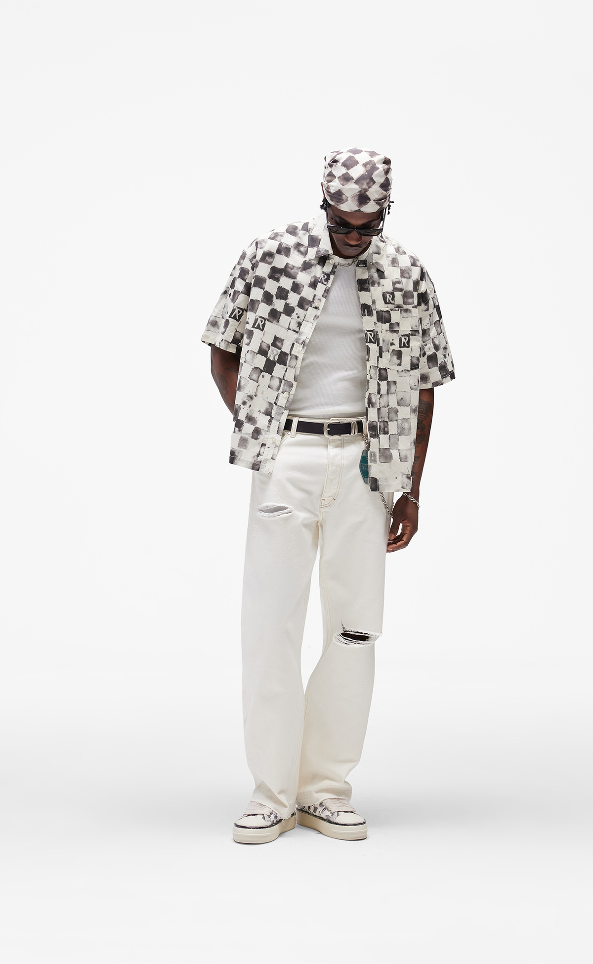 POOL SIDE FLAT WHITE SHIRT