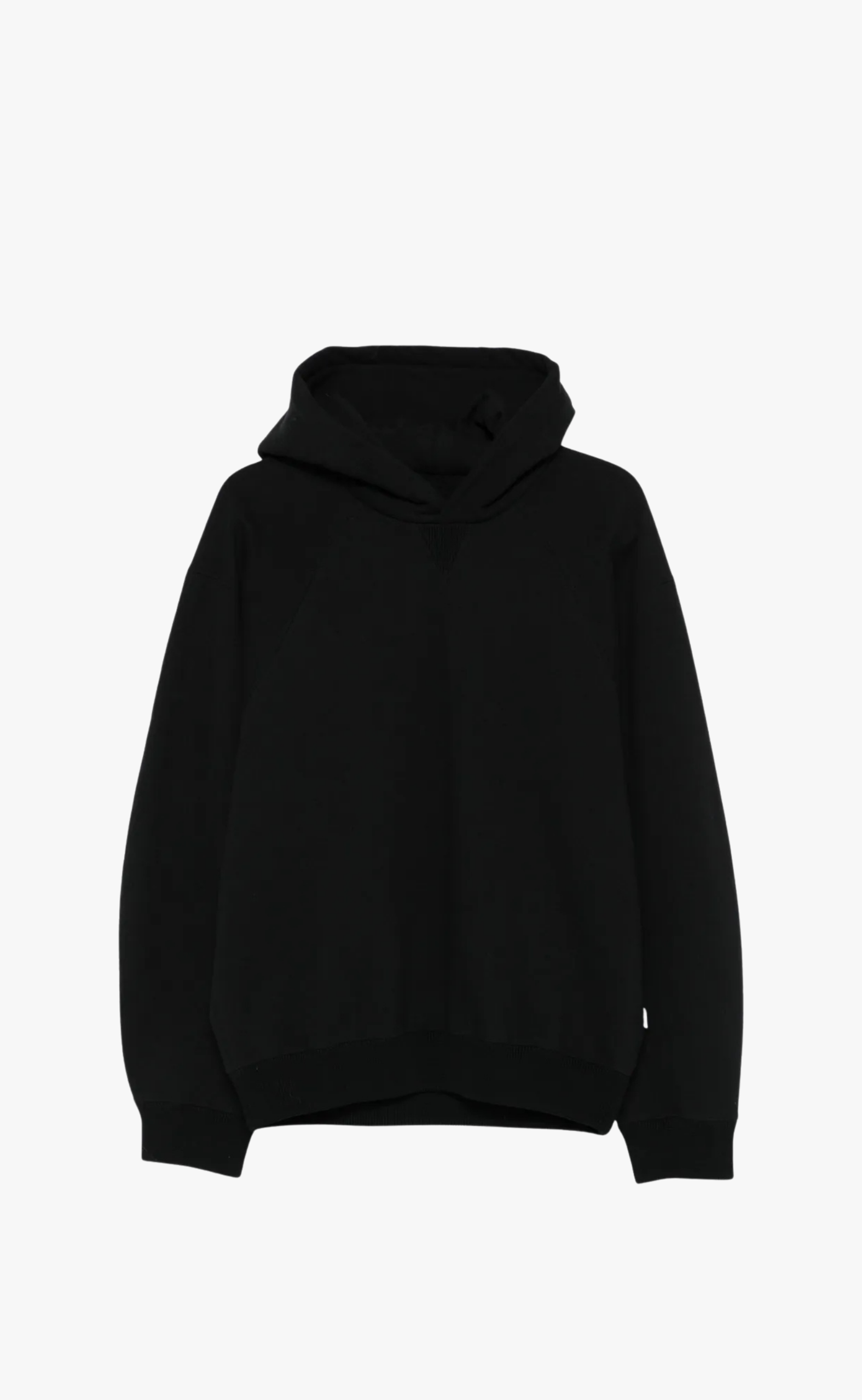 HEAVY STRETCH BLACK HOODIE