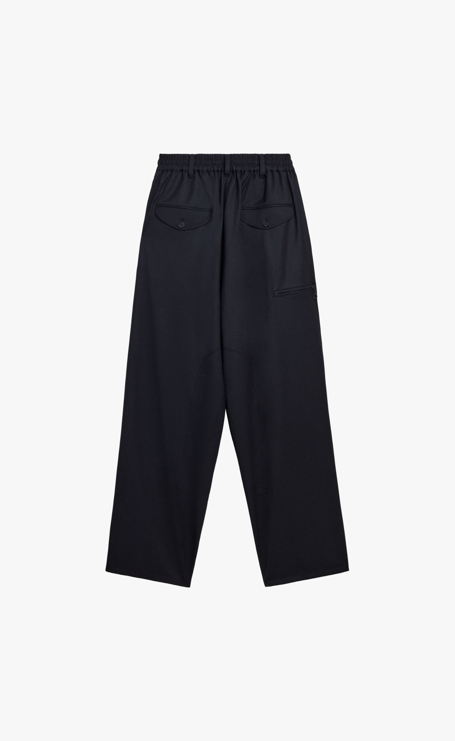 REF WOOL TP BLACK PANTS
