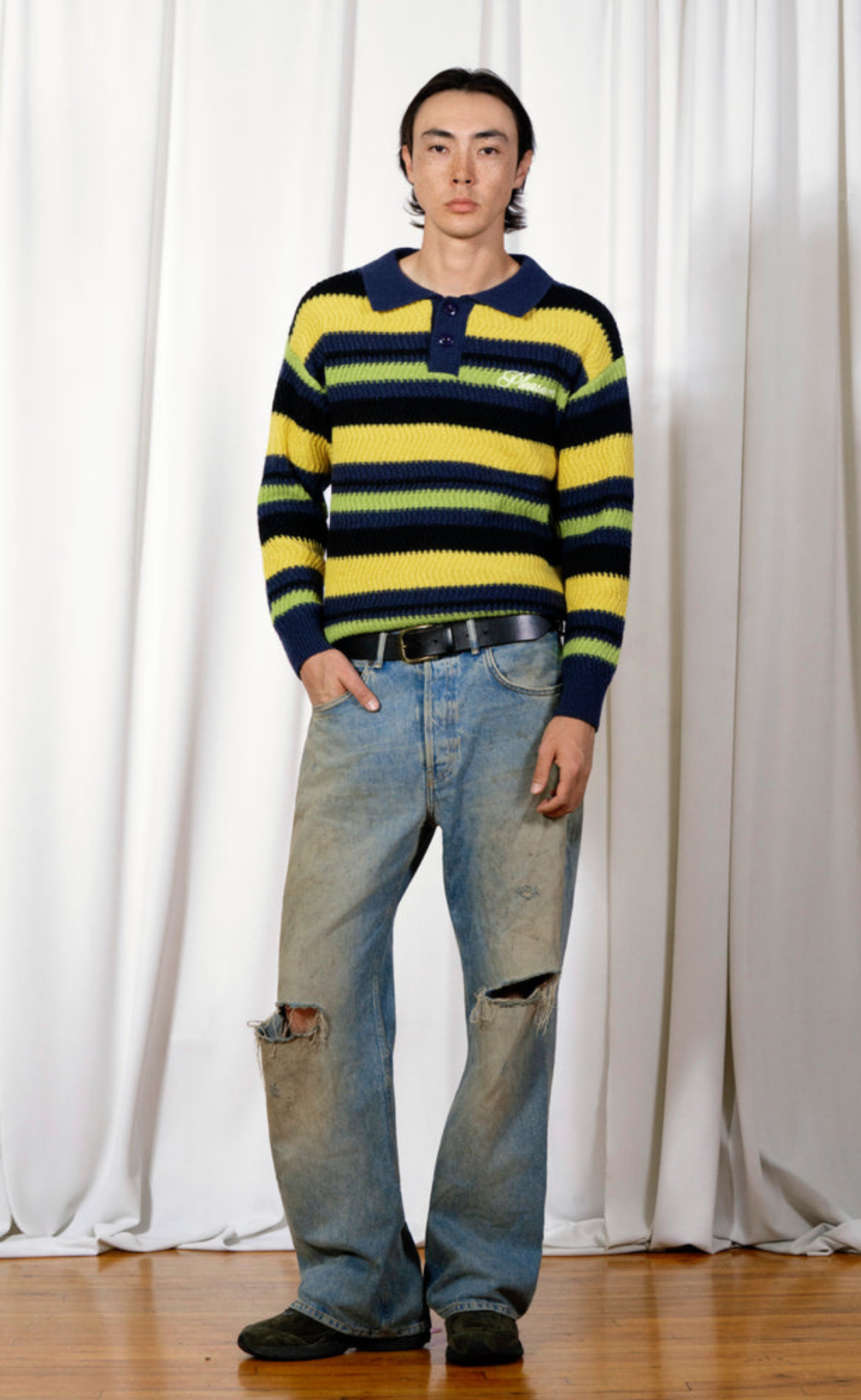 COOPER POLO YELLOW SWEATER