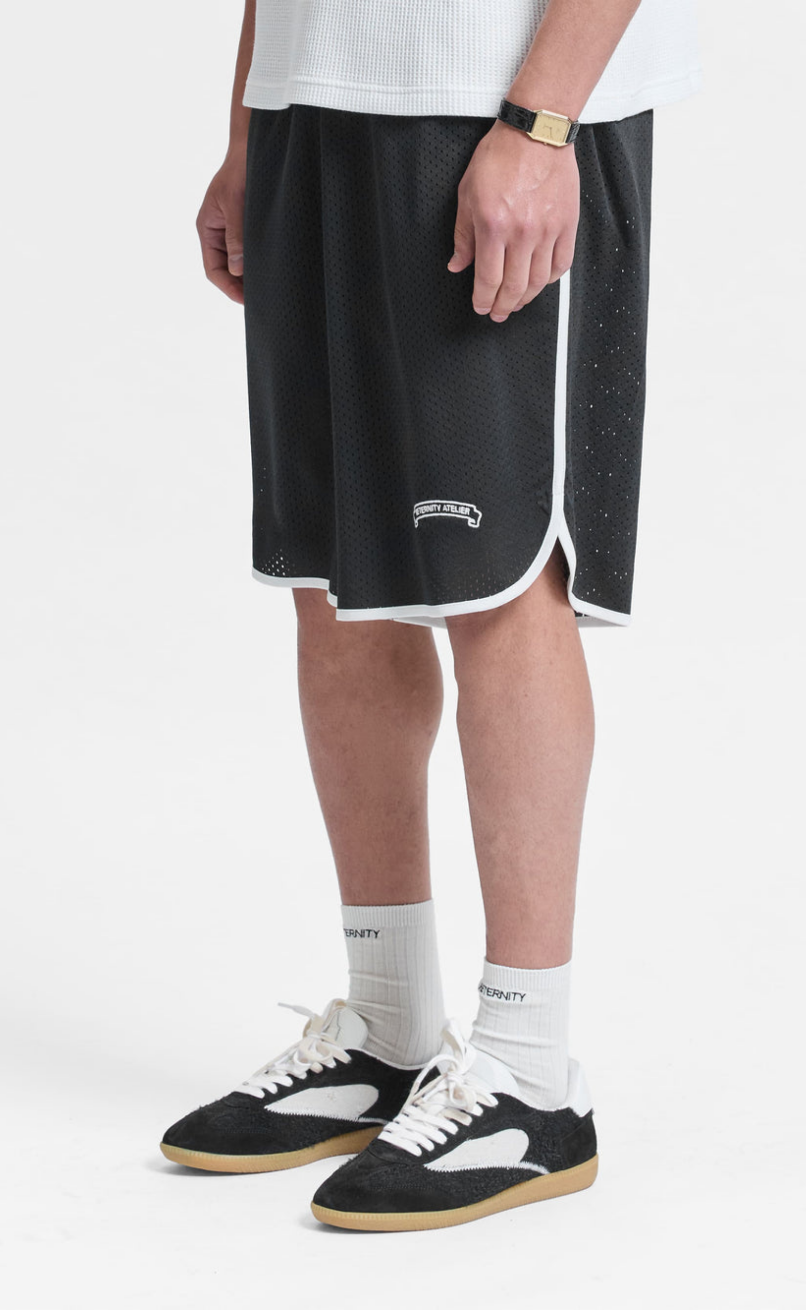 BAND OF PROCESS MESH BLACK SHORTS