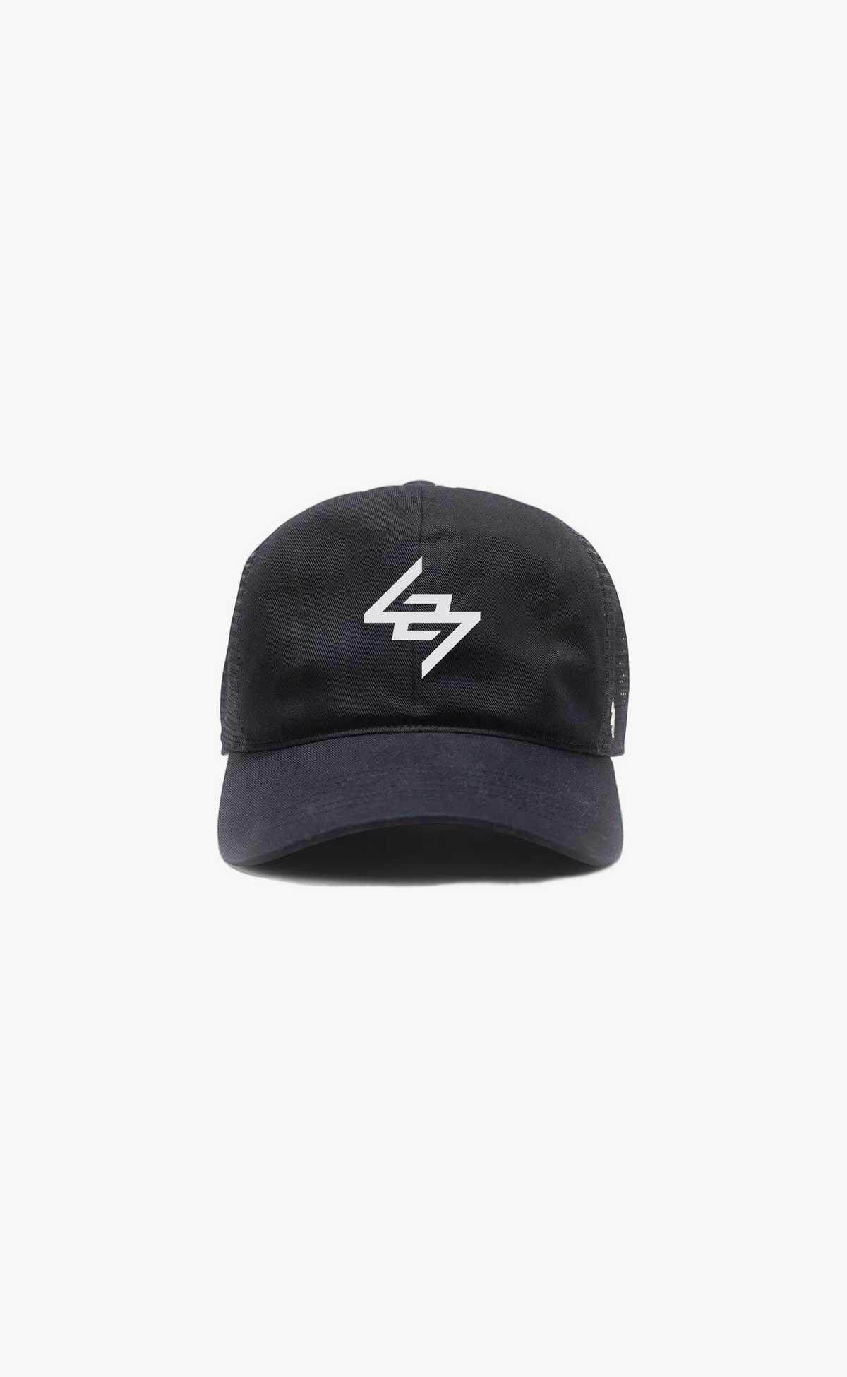 247 LOGO TRUCKER JET BLACK HAT