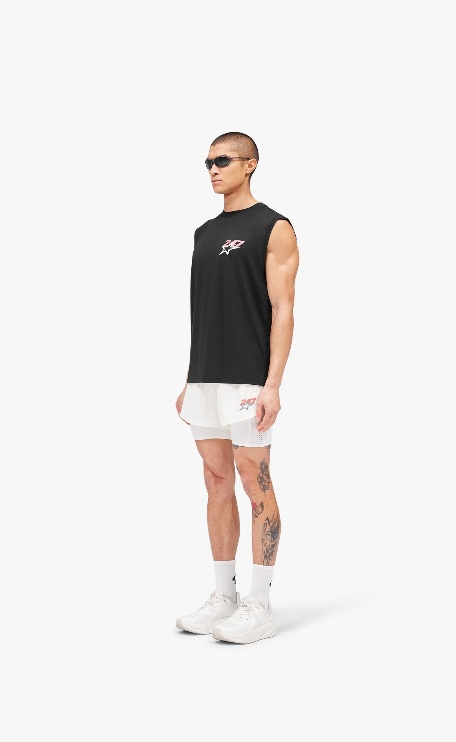 TEAM 247 STAR OS JET BLACK TANK TOP