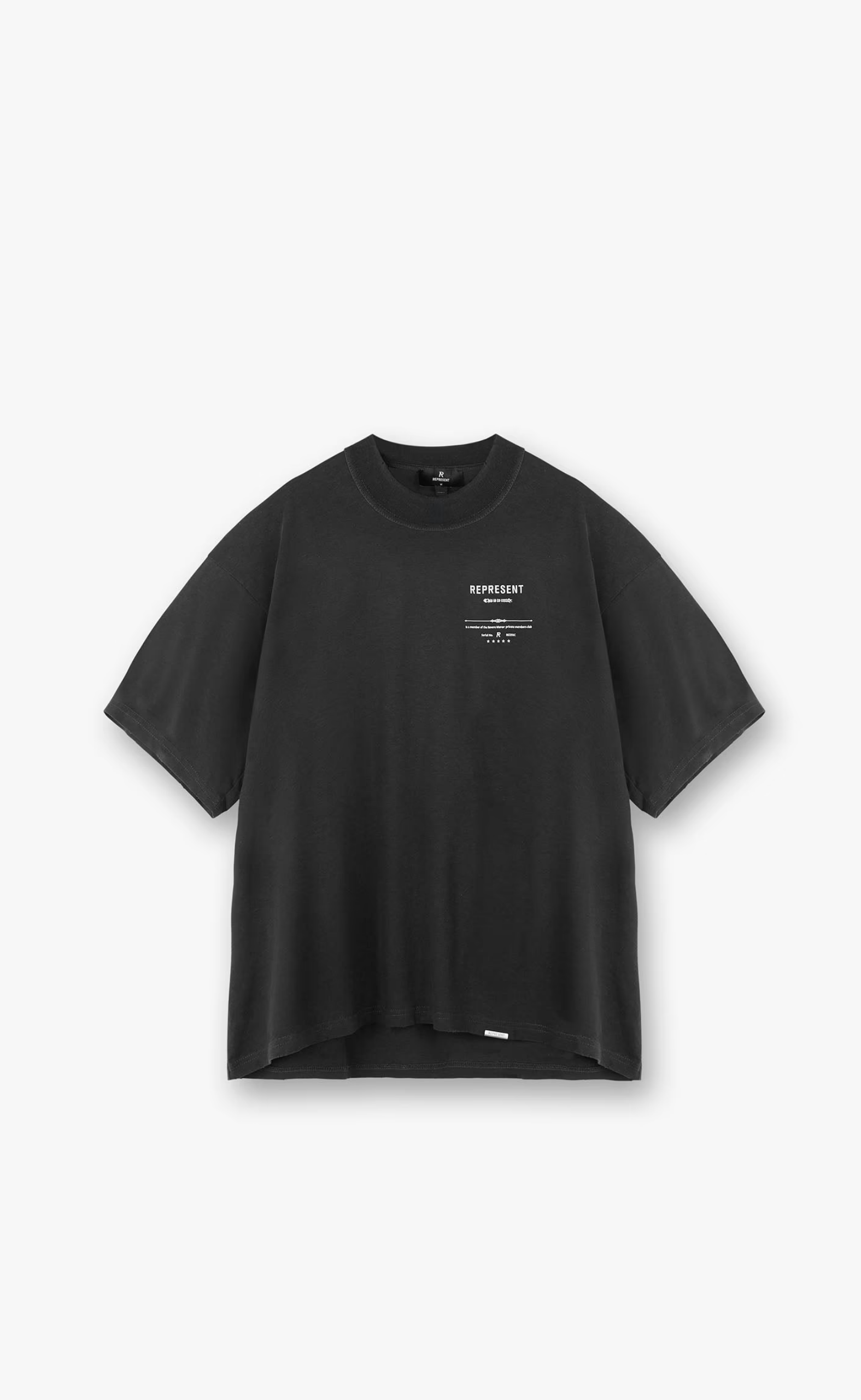 REVERE MANOR STAINED BLACK T-SHIRT