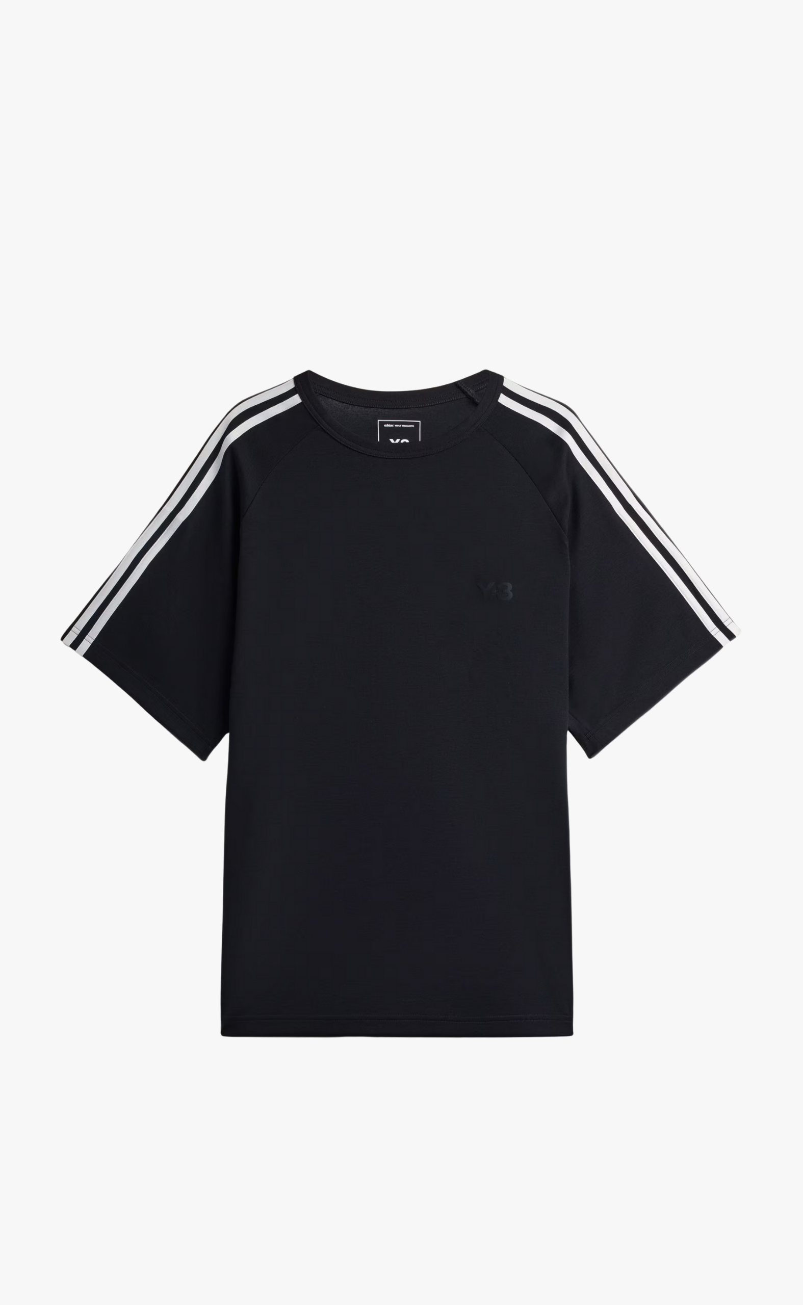 SHORT SLEEVE 3-STRIPES BLACK T-SHIRT