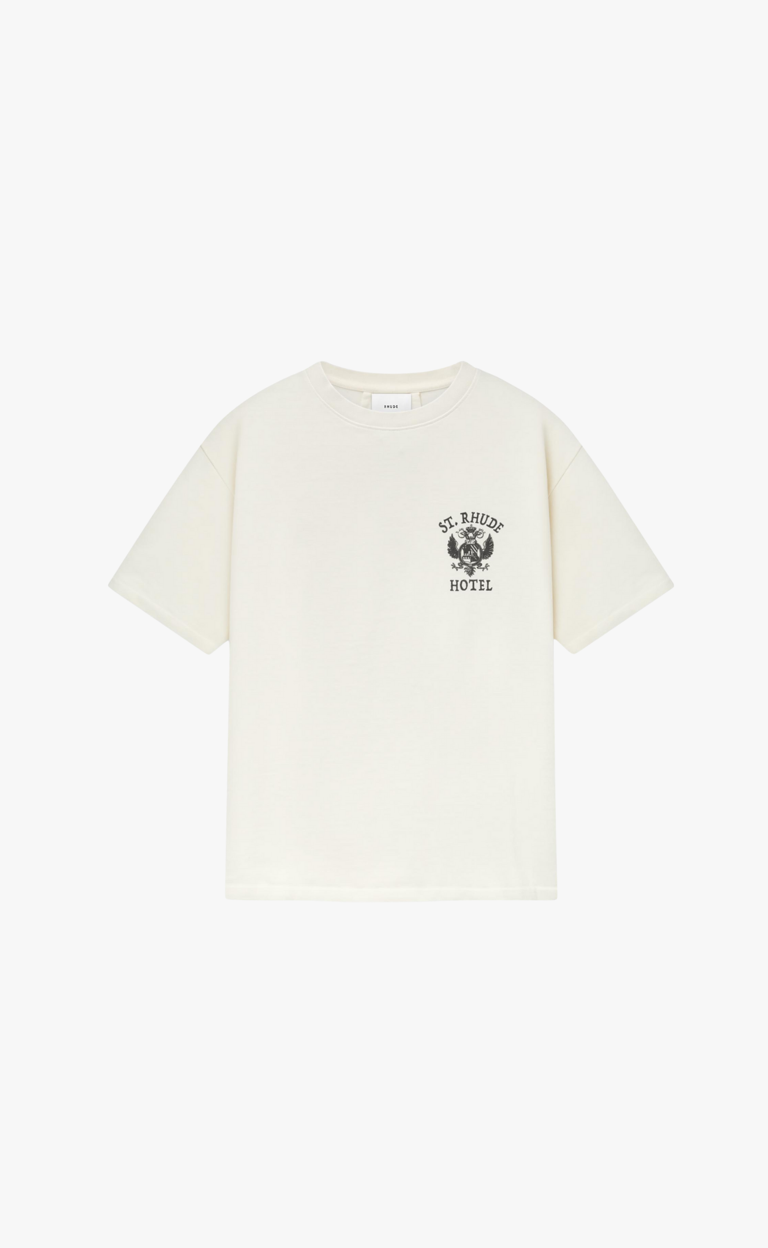 ST. RHUDE SEAL VINTAGE WHITE T-SHIRT