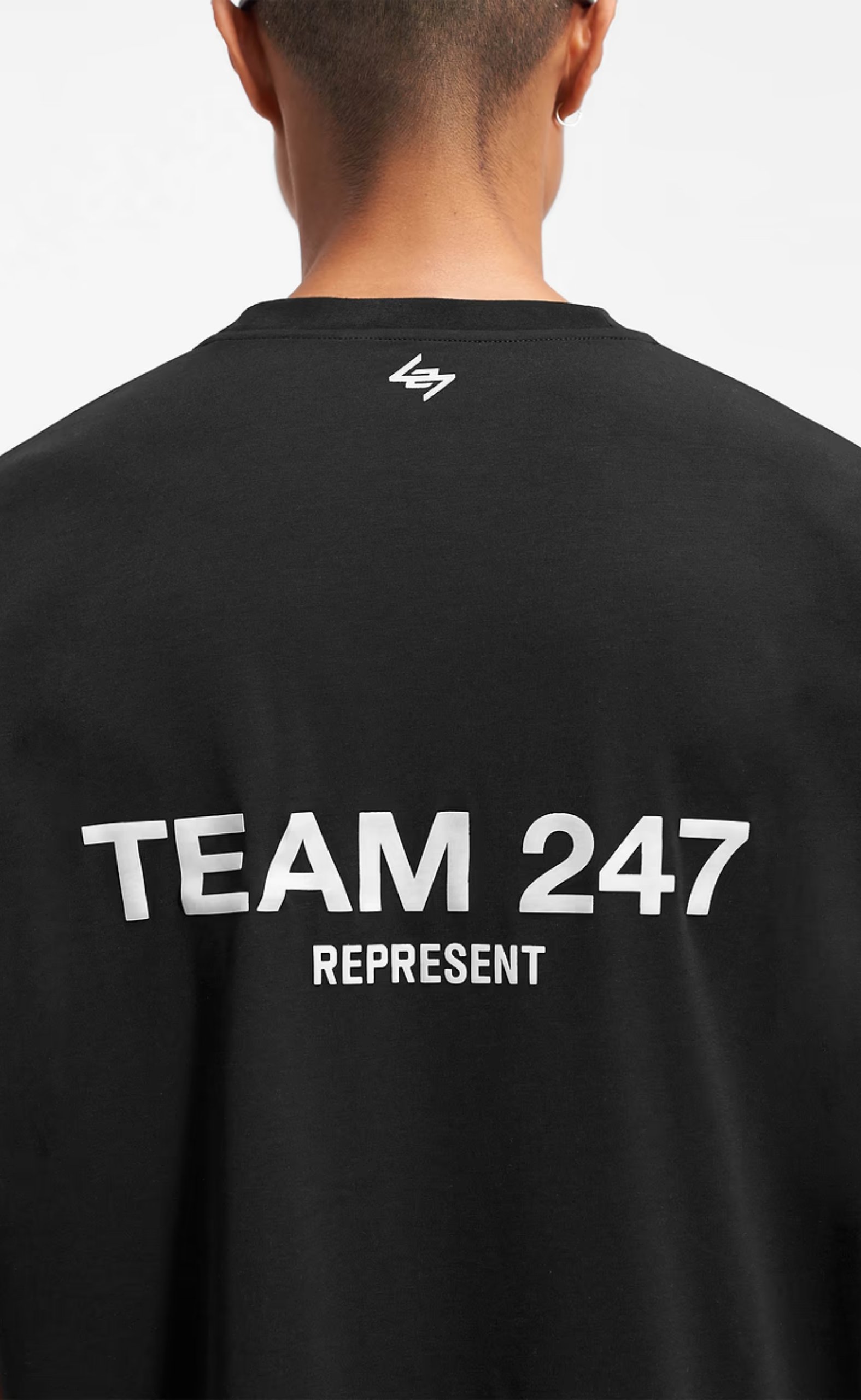 TEAM 247 OVERSIZED JET BLACK T-SHIRT