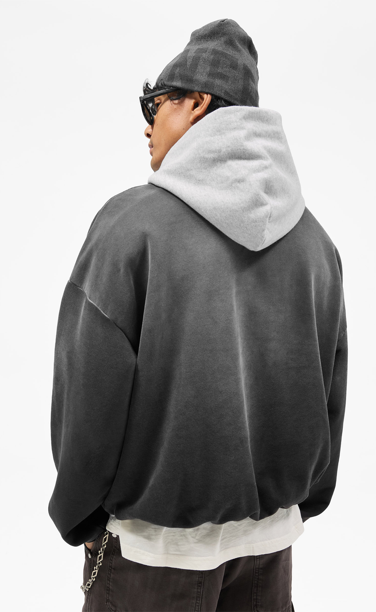 OWNERS CONTRAST VINTAGE BLACK HOODIE