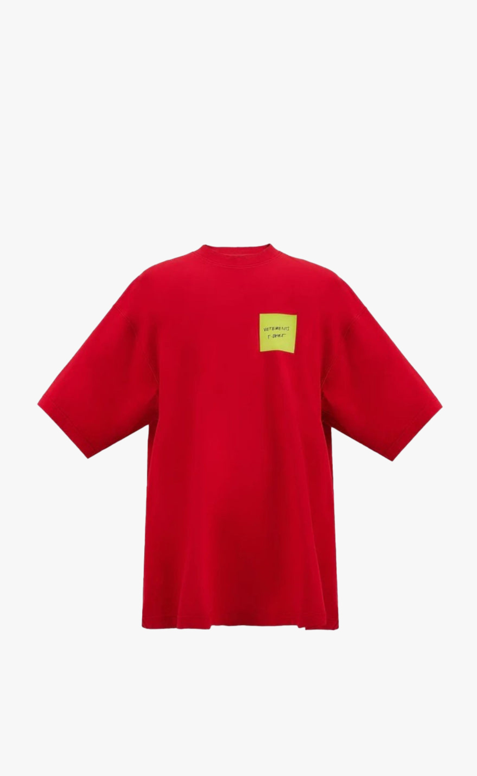 RED STICKER LOGO T-SHIRT