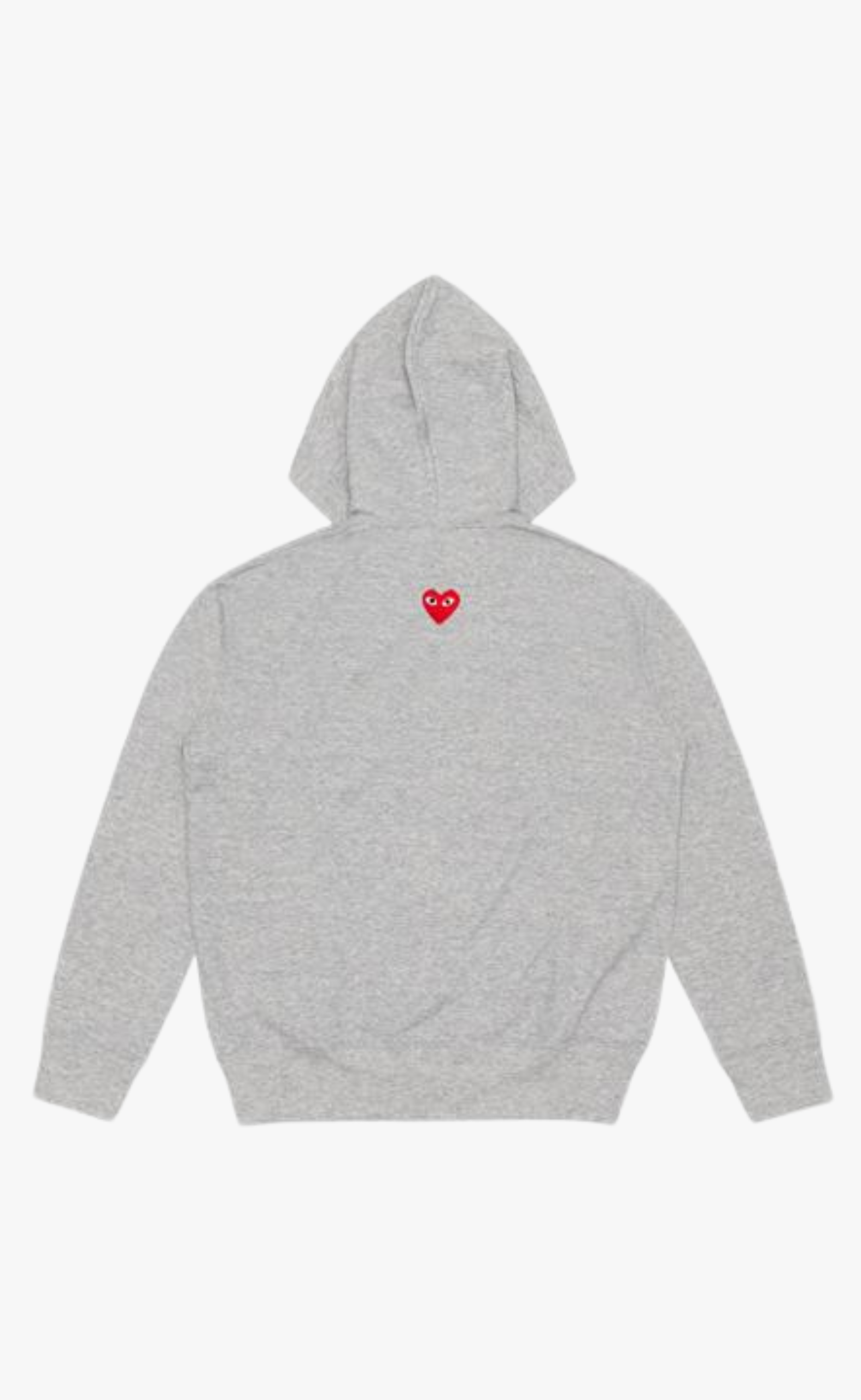 UNISEX RED EMBLEM KNIT GREY HOODIE
