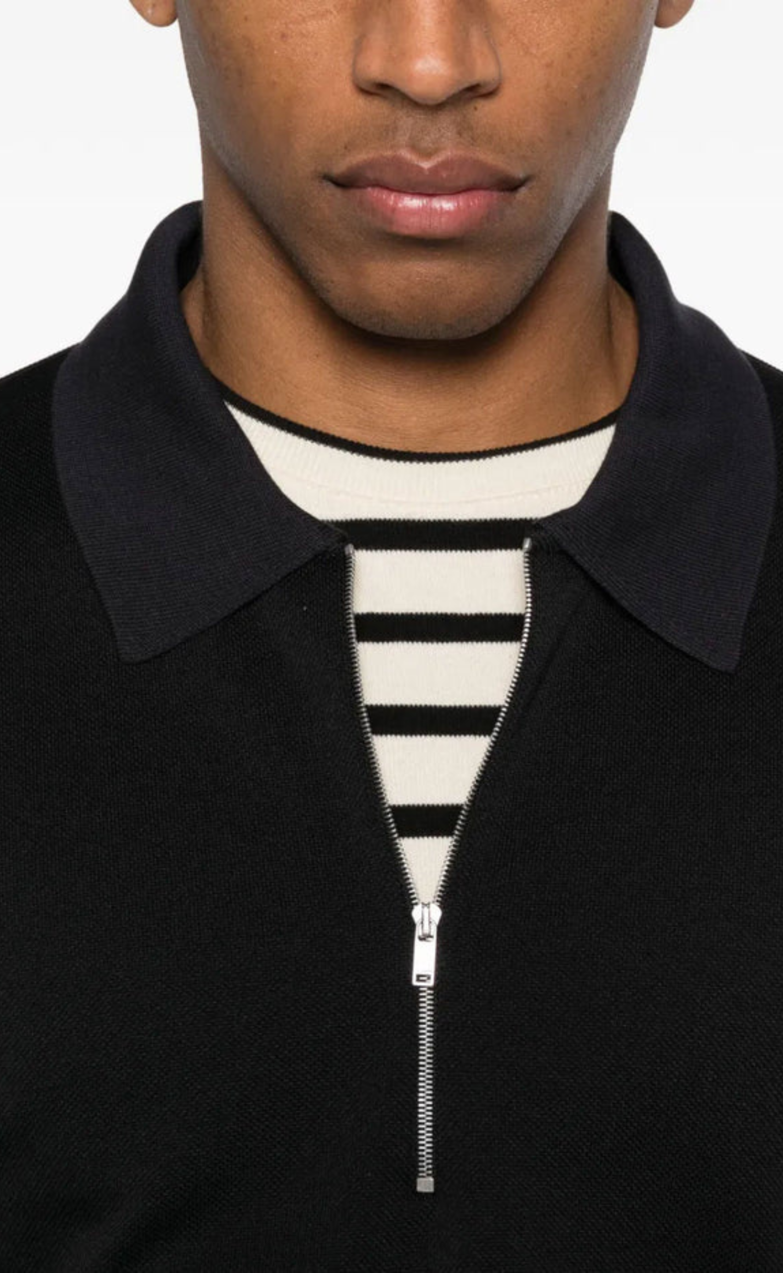 HALF-ZIP POLO MIDNIGHT LONGSLEEVE