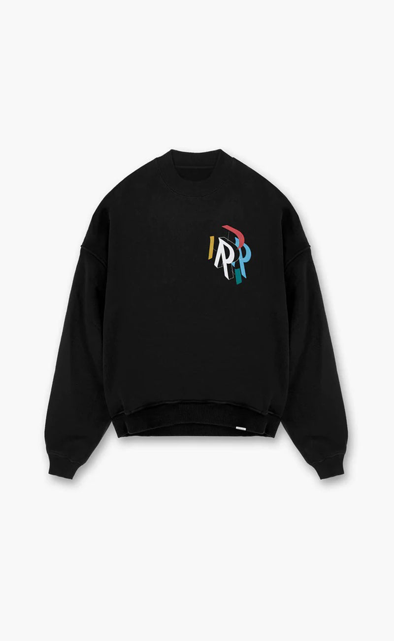 JET BLACK INITIAL ASSEMBLY SWEATER
