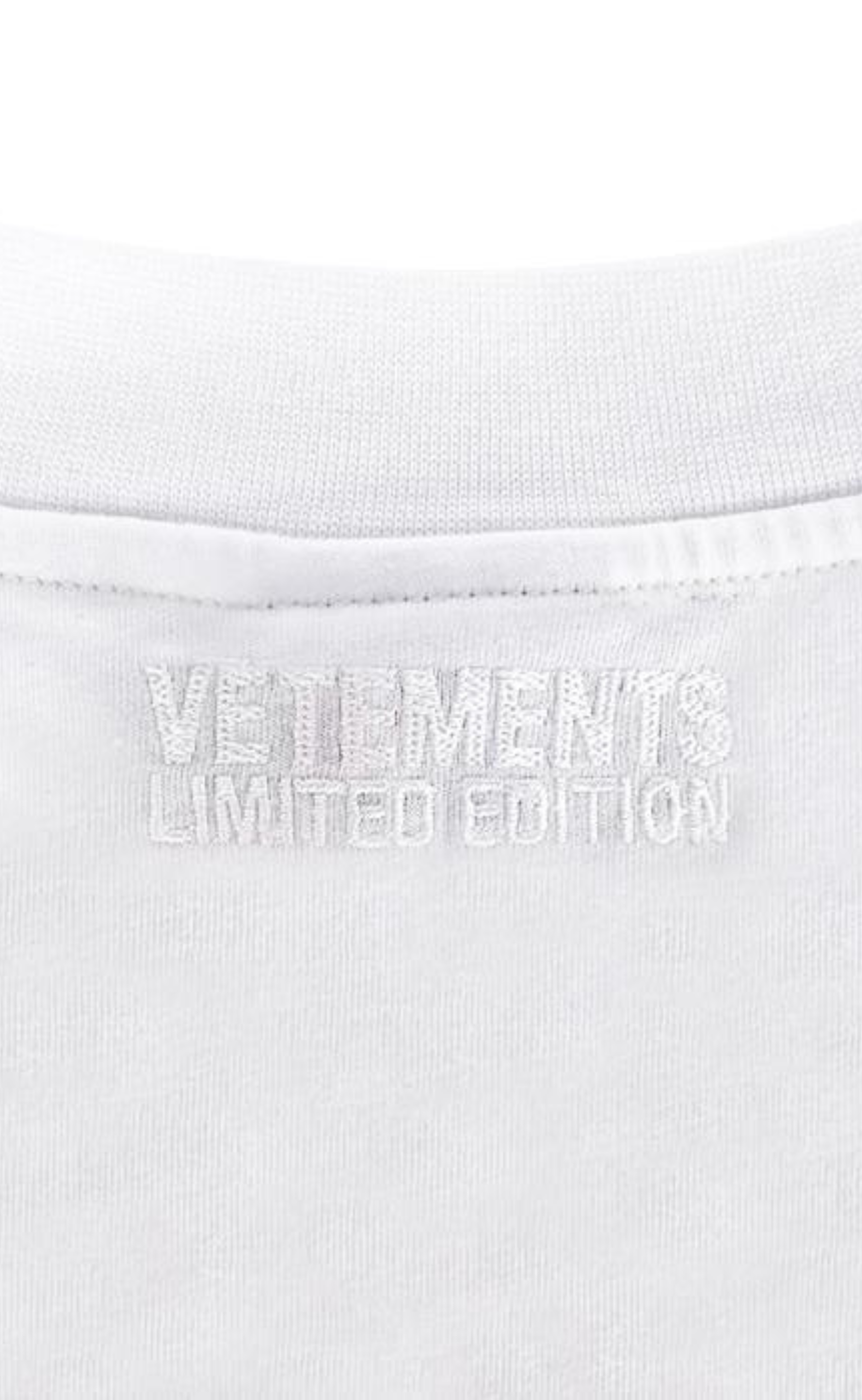 LIMITED EDITION LOGO WHITE BLUE T-SHIRT