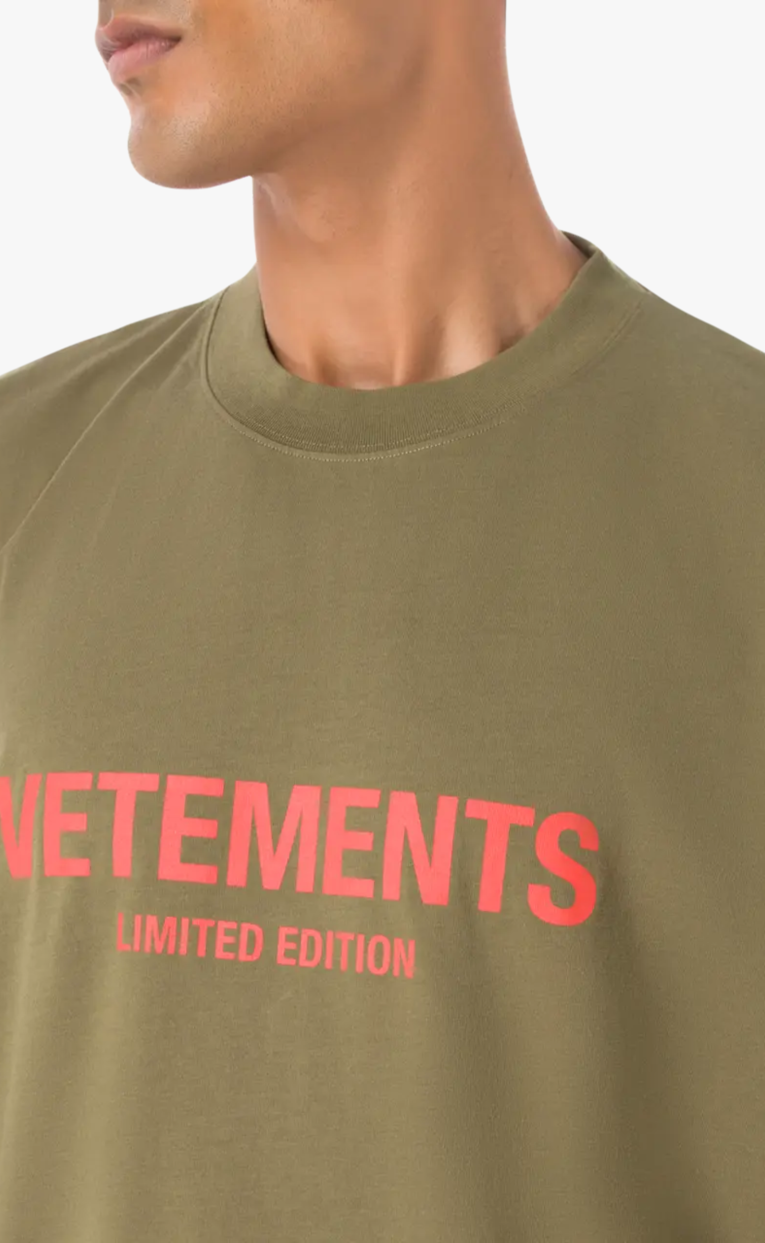 LIMITED EDITION LOGO KHAKI RED T-SHIRT