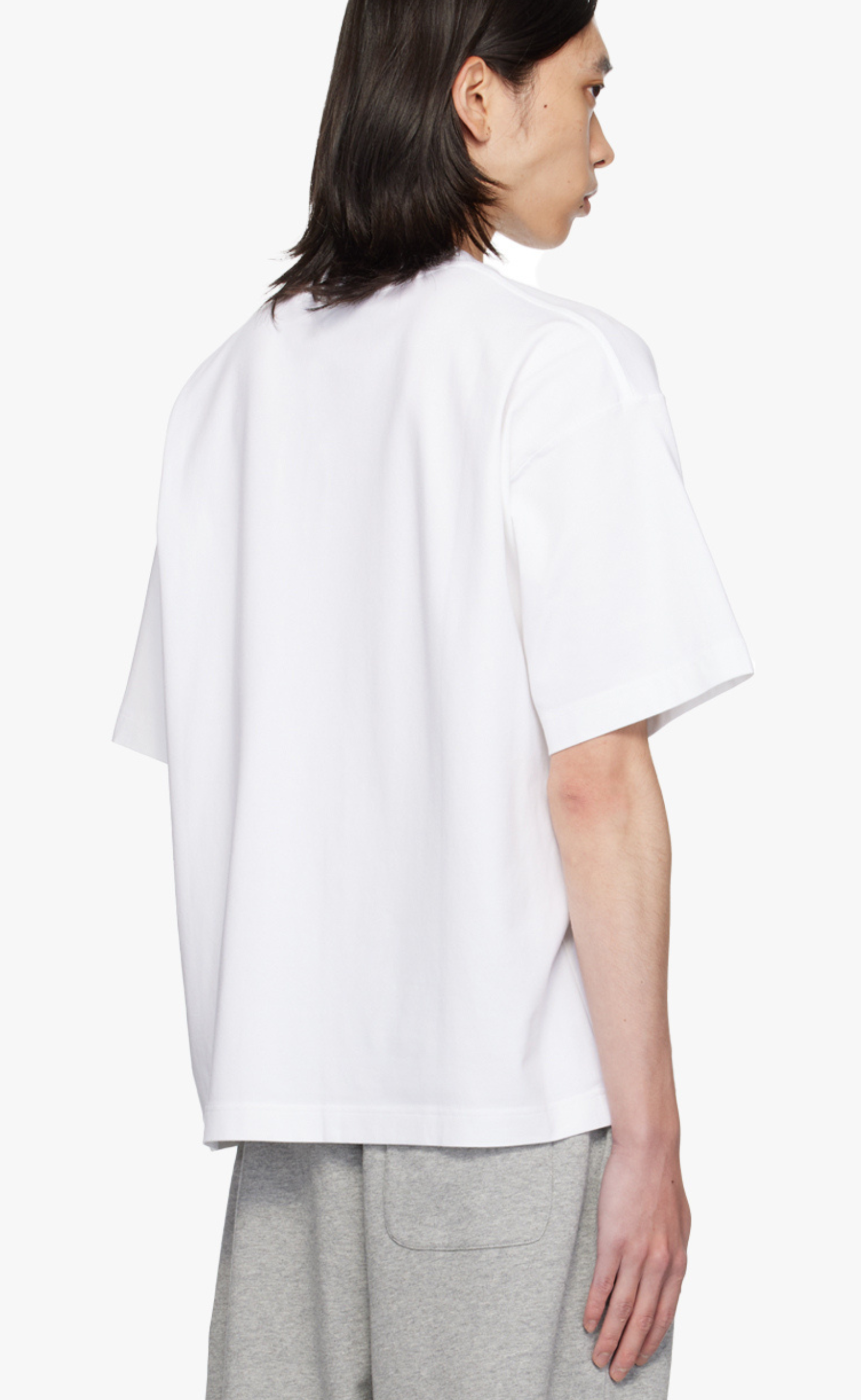 VTMNTS PARIS EMBROIDERED WHITE T-SHIRT