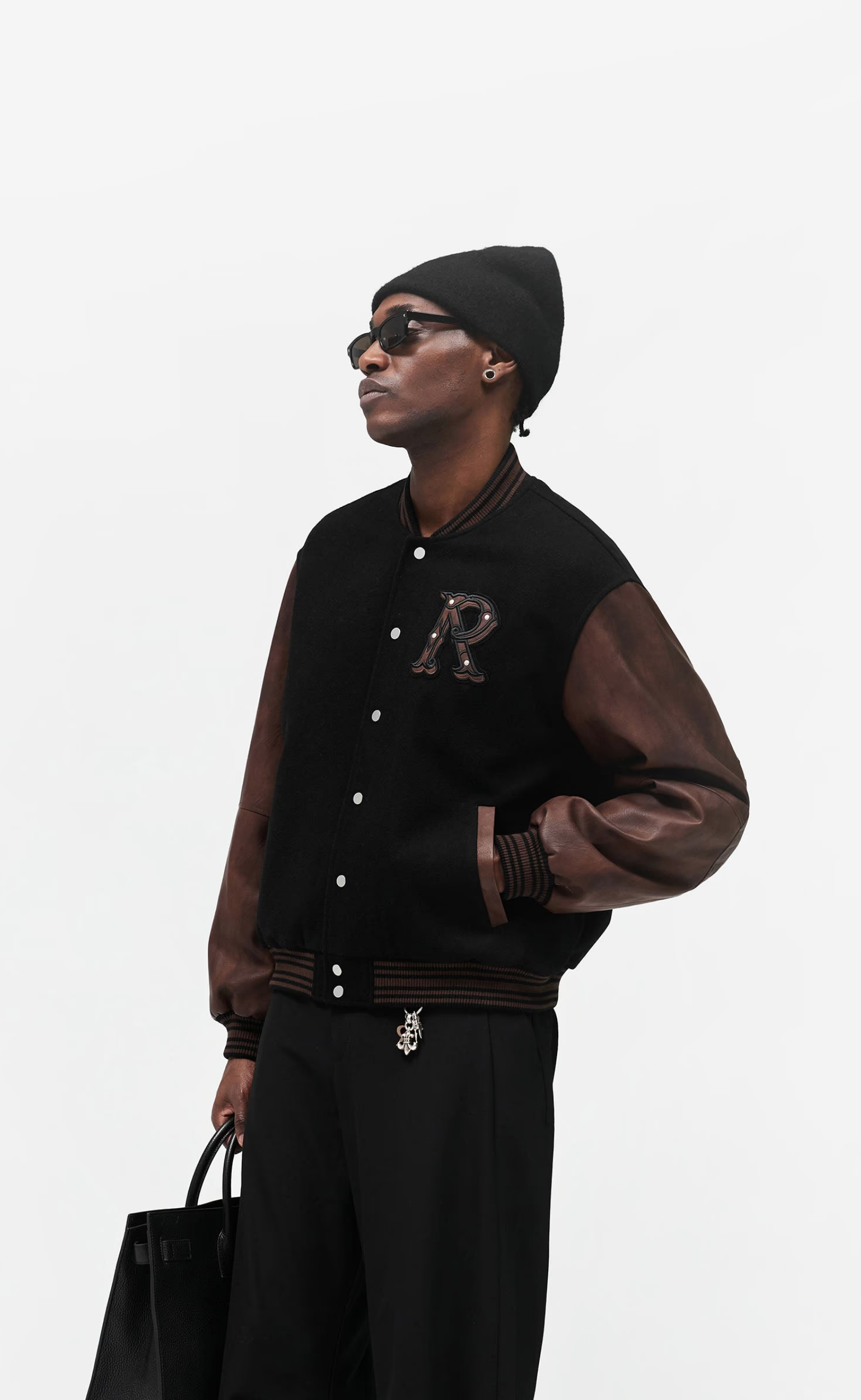 VARSITY JET BLACK JACKET