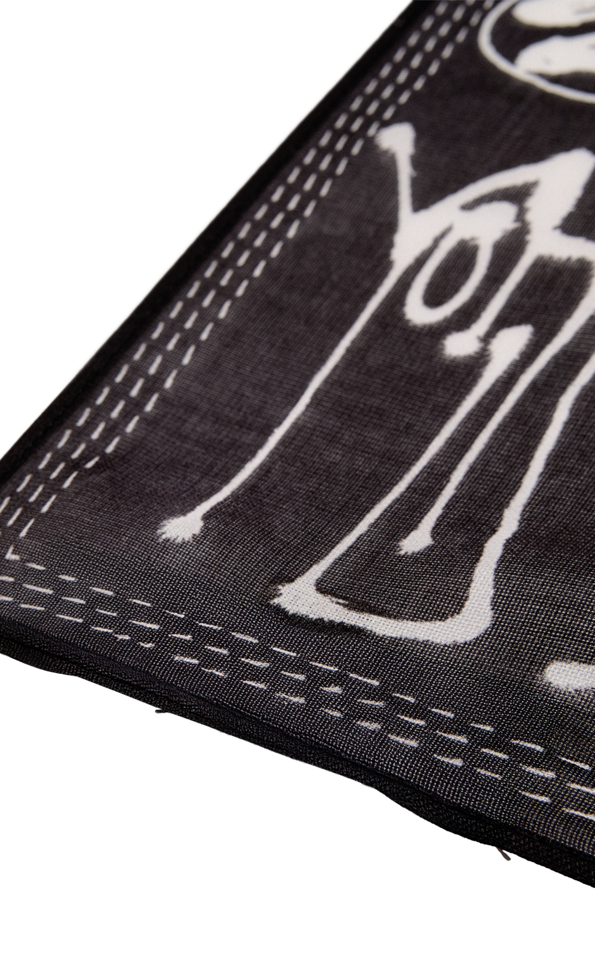 Y-3 CHITO GRAPHIC SCARF S BLACK BANDANA