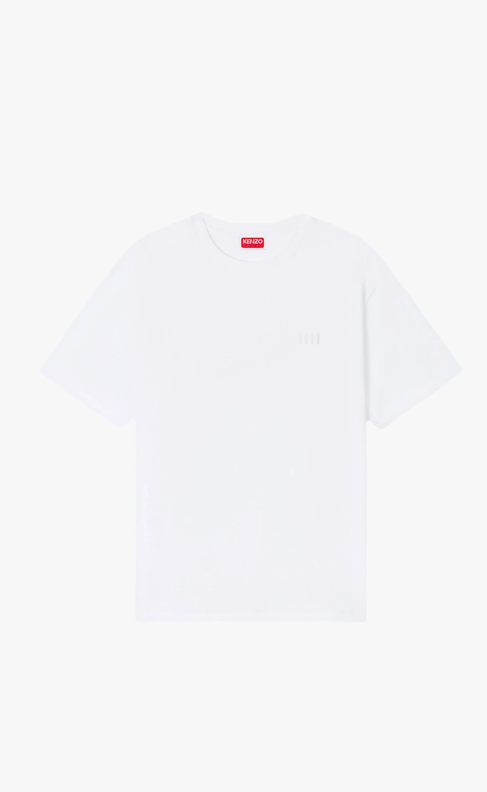 GOTS BOKE FLOWER 2.0 EMBROIDERED OVERSIZE WHITE T-SHIRT