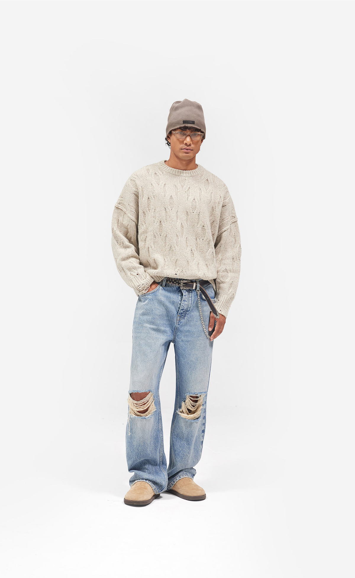 R3 BAGGY MOSS BLUE JEANS
