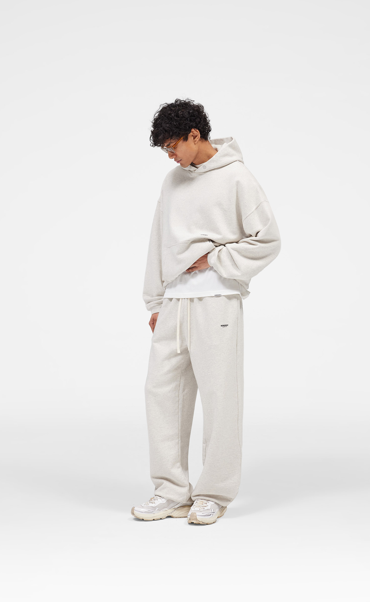 MICRO OWNERS CLUB CREAM MARL SWEATPANTS