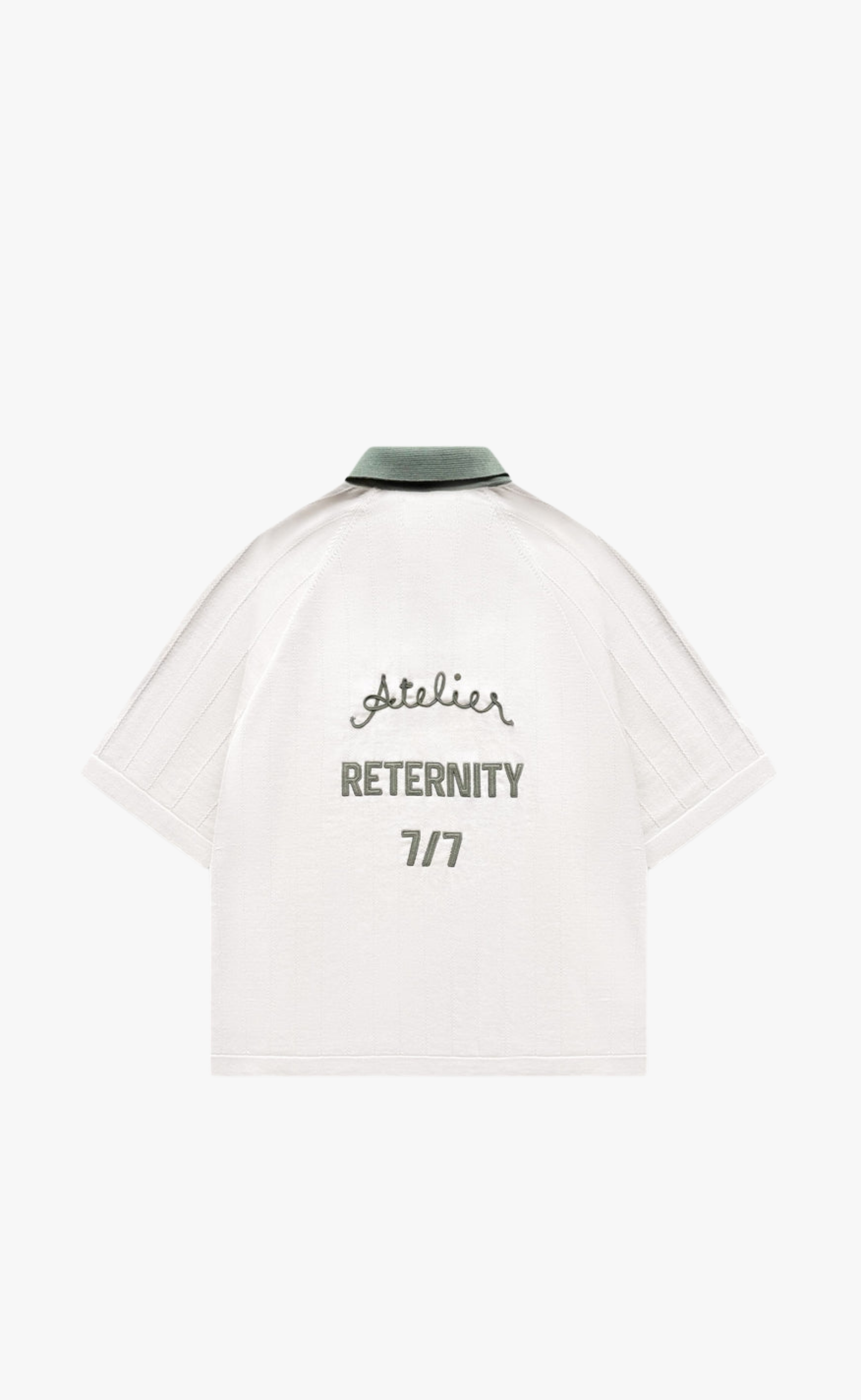 LE PROGRES KNIT POLO CREAM T-SHIRT
