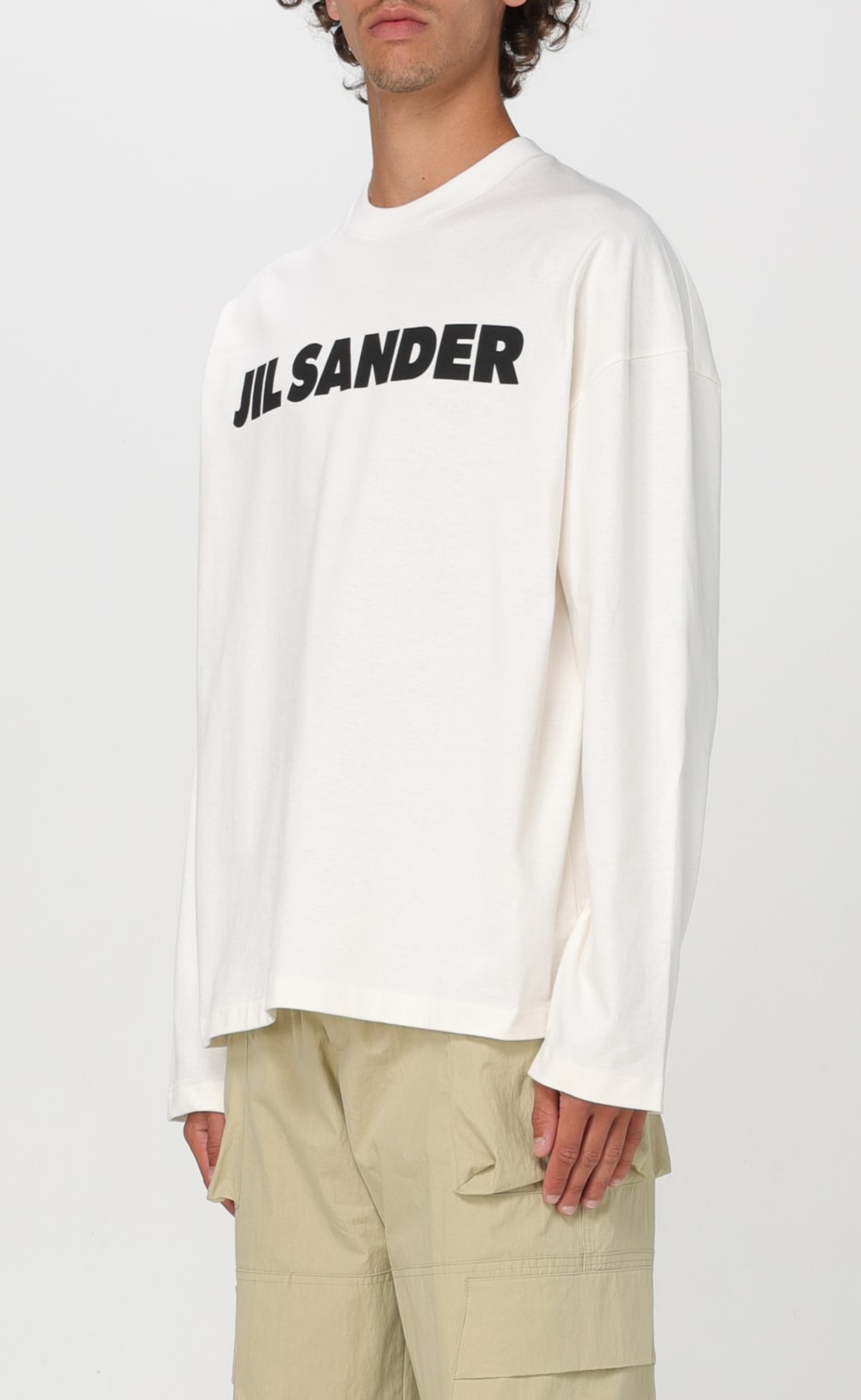 JIL SANDER PRINTED LOGO PORCELAIN LONGSLEEVE