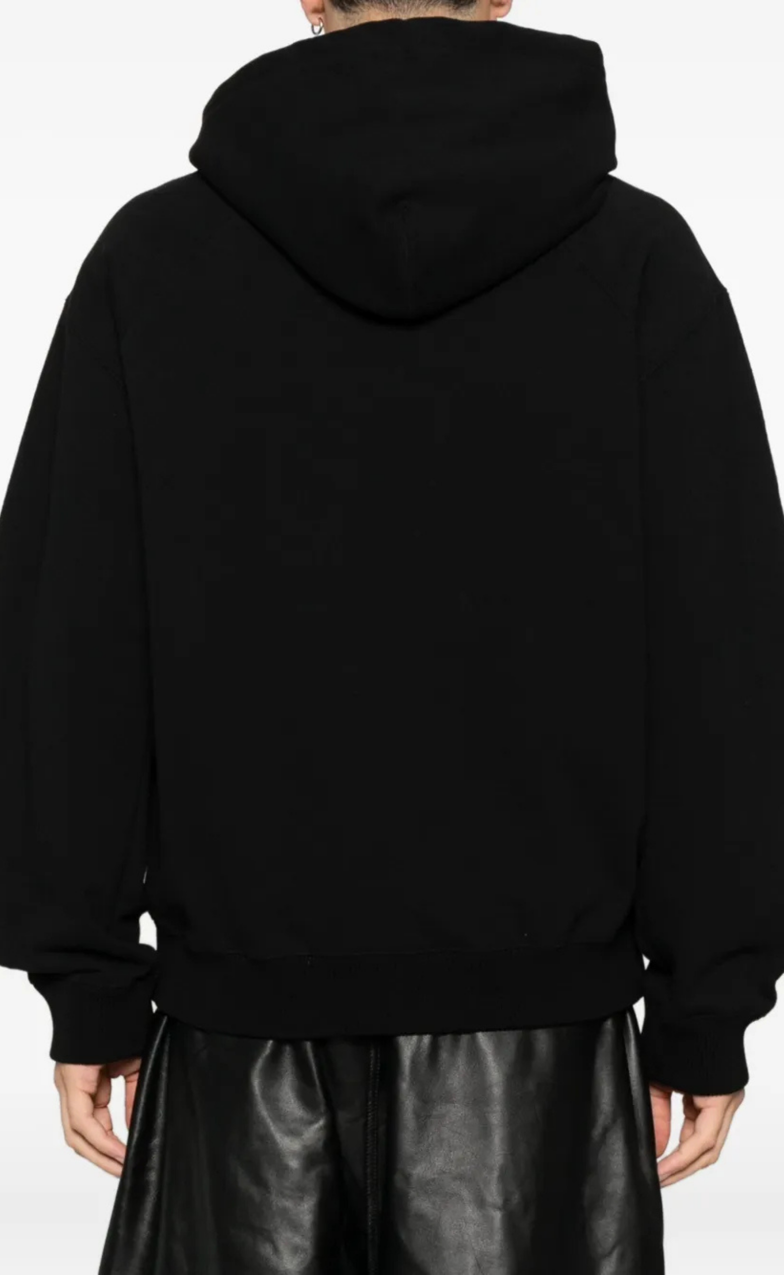 HEAVY STRETCH BLACK HOODIE