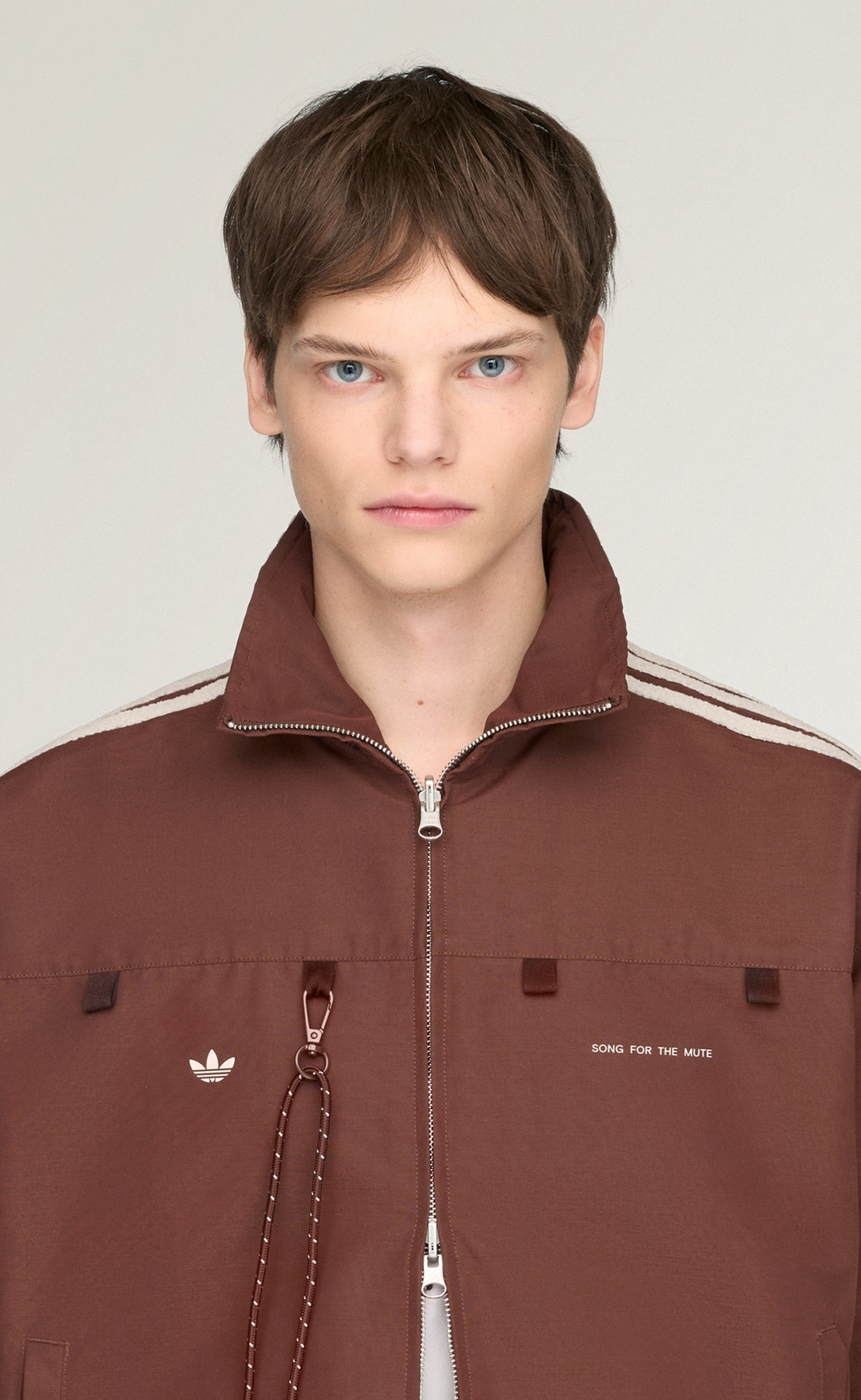 SONG FOR THE MUTE 007 TRACK TOP BROWN JACKET