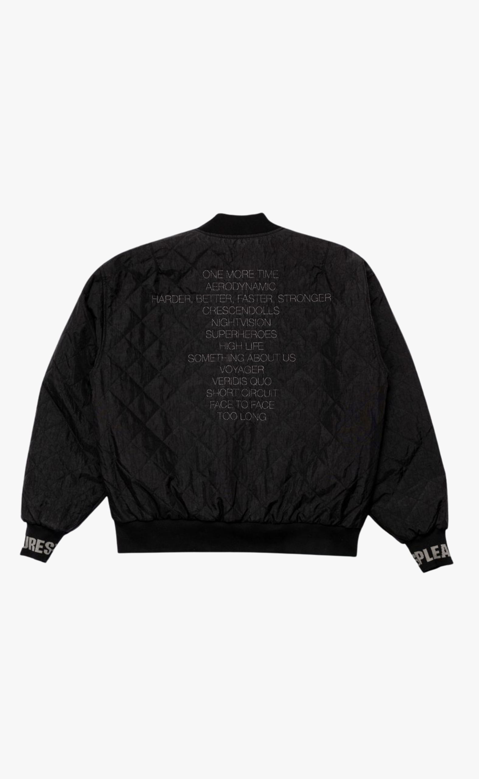 DAFT CLUB REVERSIBLE BOMBER BLACK JACKET