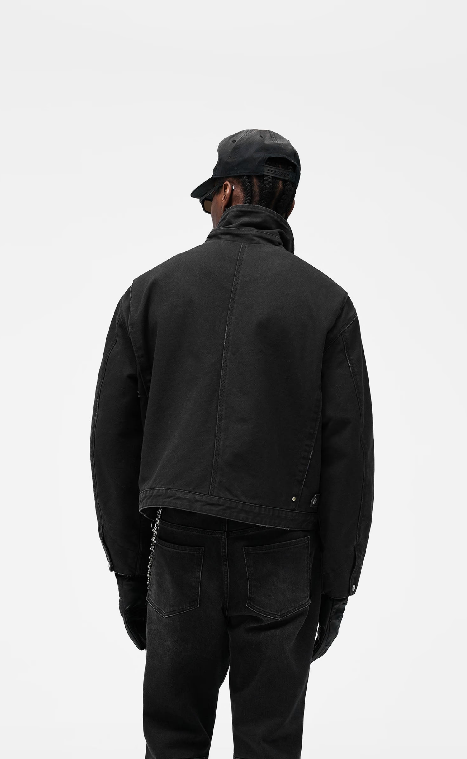 WORKER WASHED BLACK JACKET
