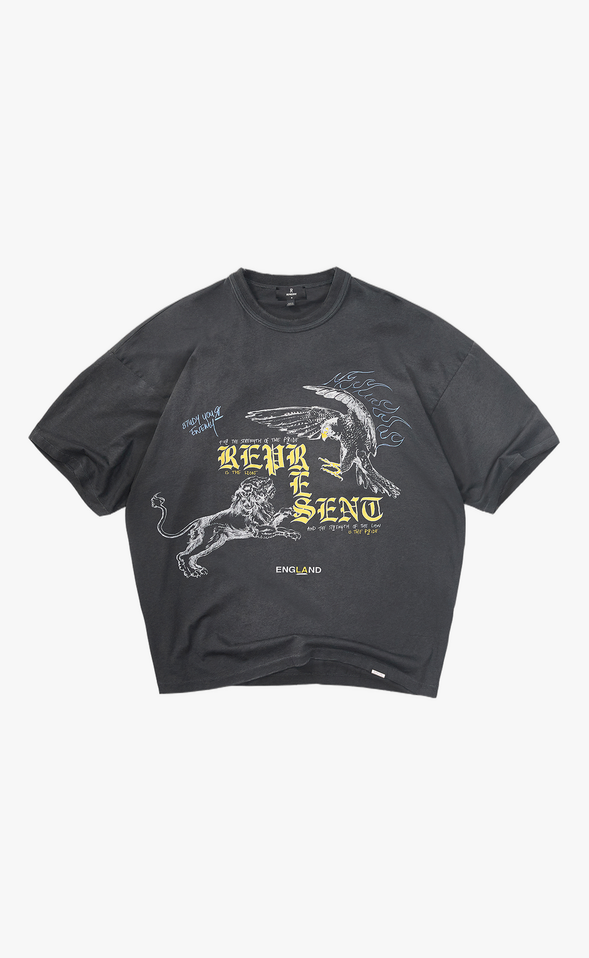 ENEMY WASHED BLACK T-SHIRT